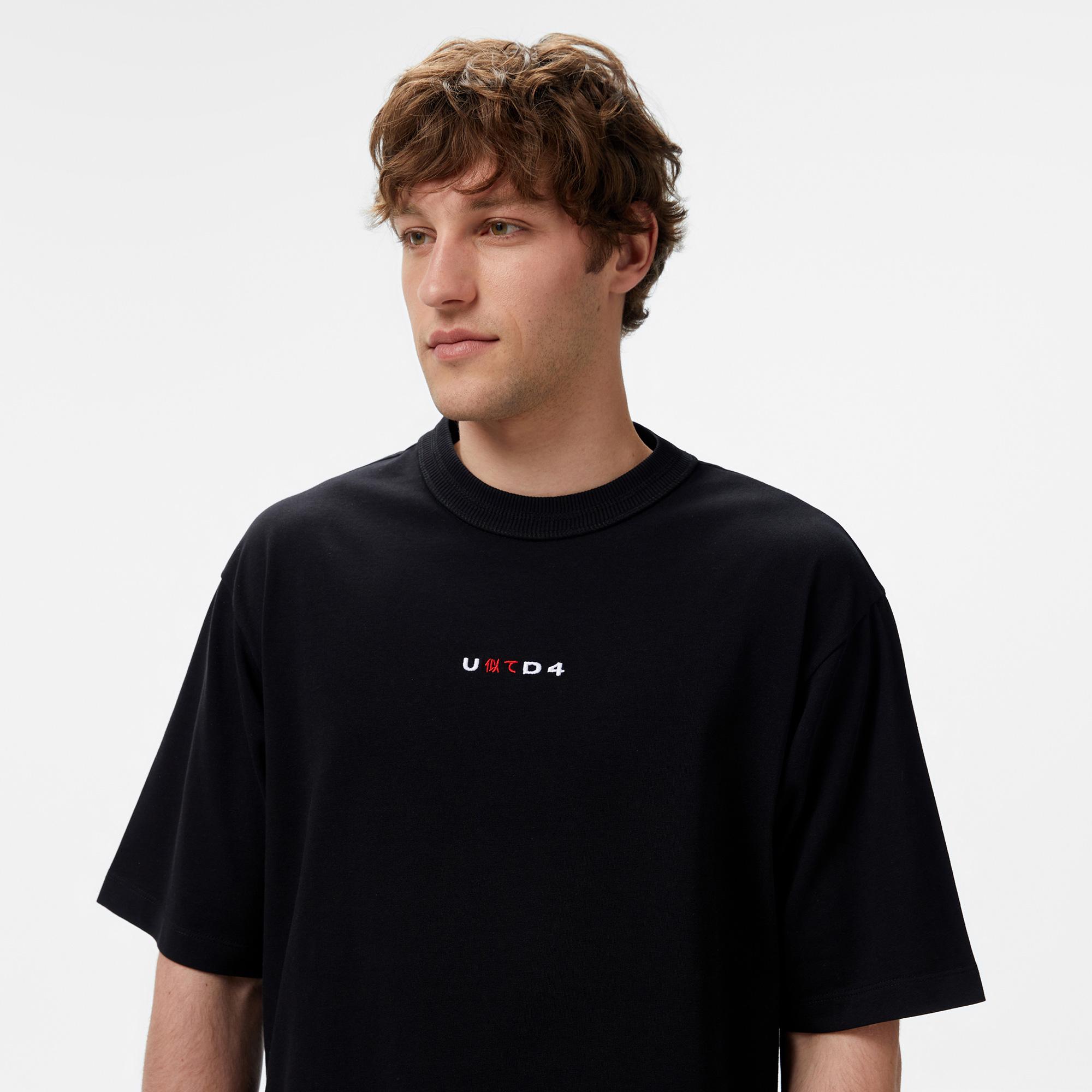 UNITED4 Miyawa Erkek Siyah T-Shirt