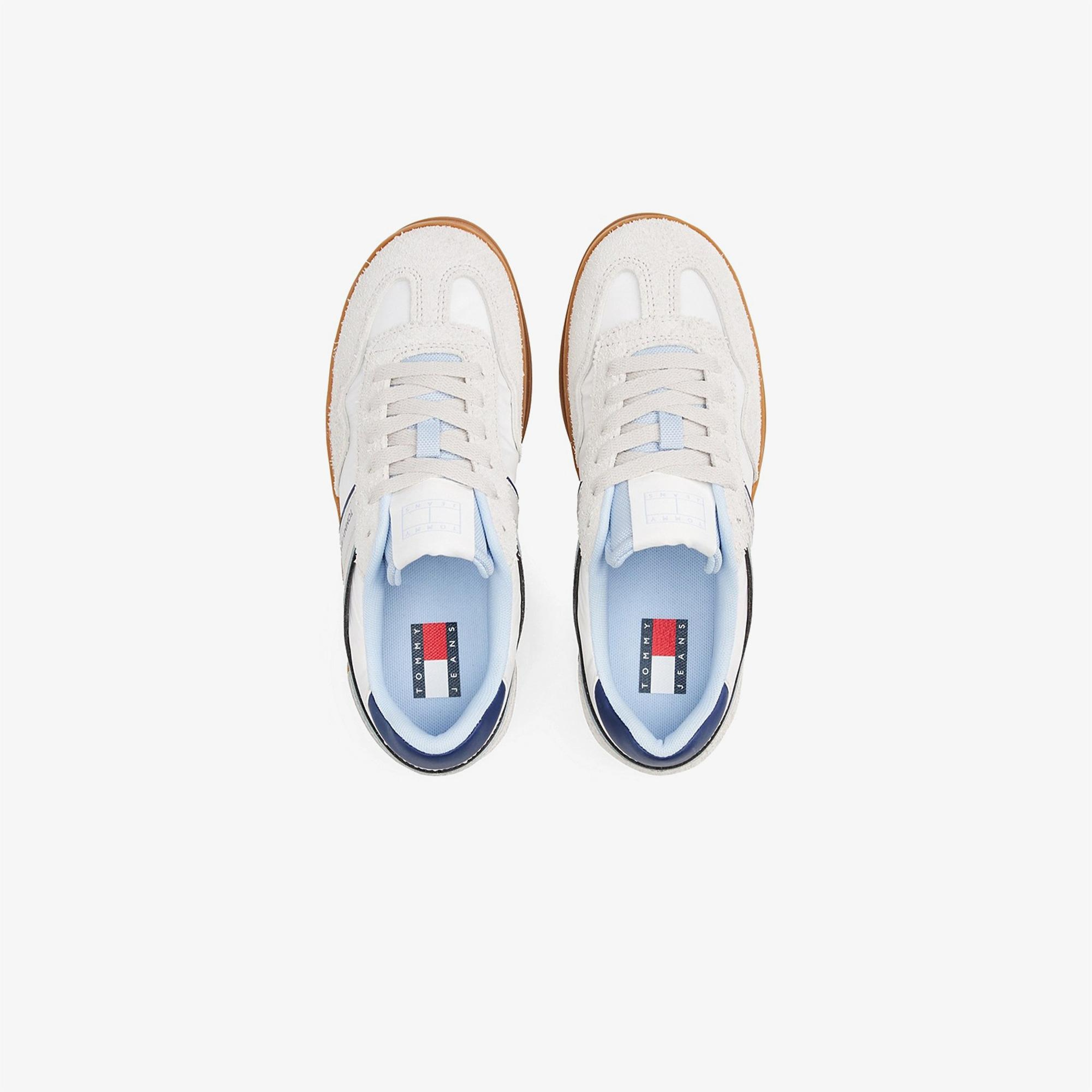 Tommy Hilfiger The Greenwich Mix Media Kadın Gri Spor Ayakkabı