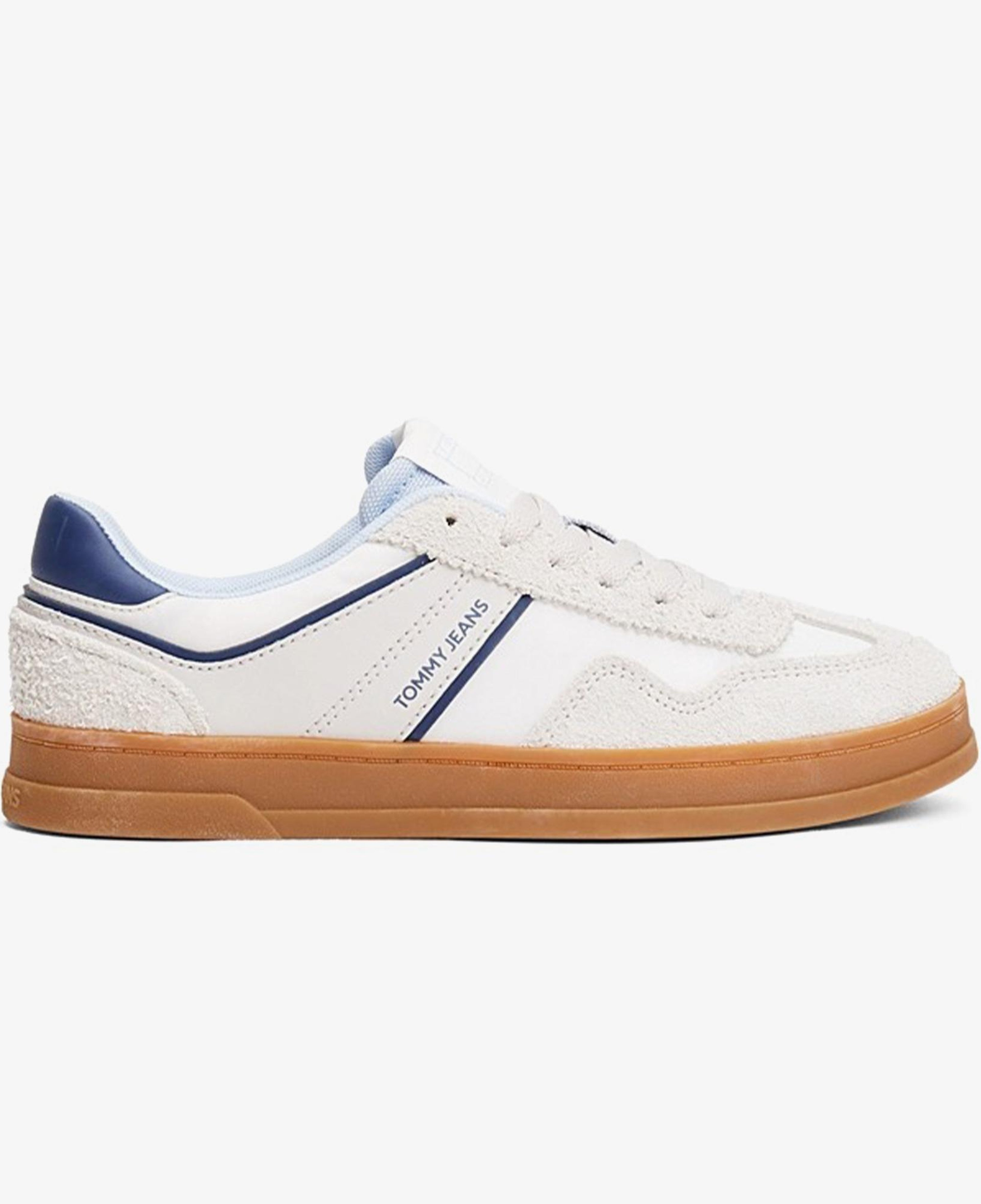 Tommy Hilfiger The Greenwich Mix Media Kadın Gri Spor Ayakkabı