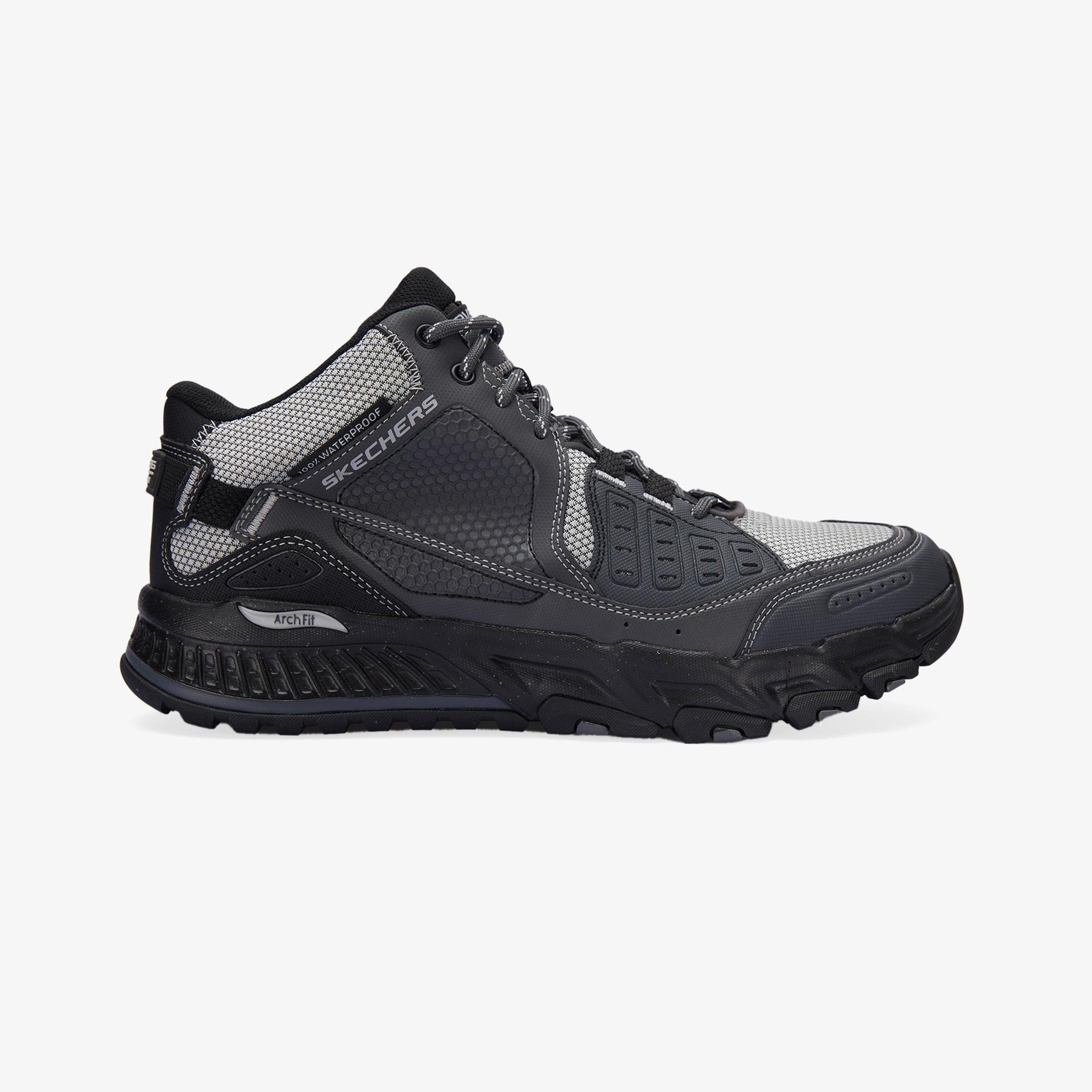 Skechers Arch Fit Escape Plan Erkek Gri Spor Ayakkabı