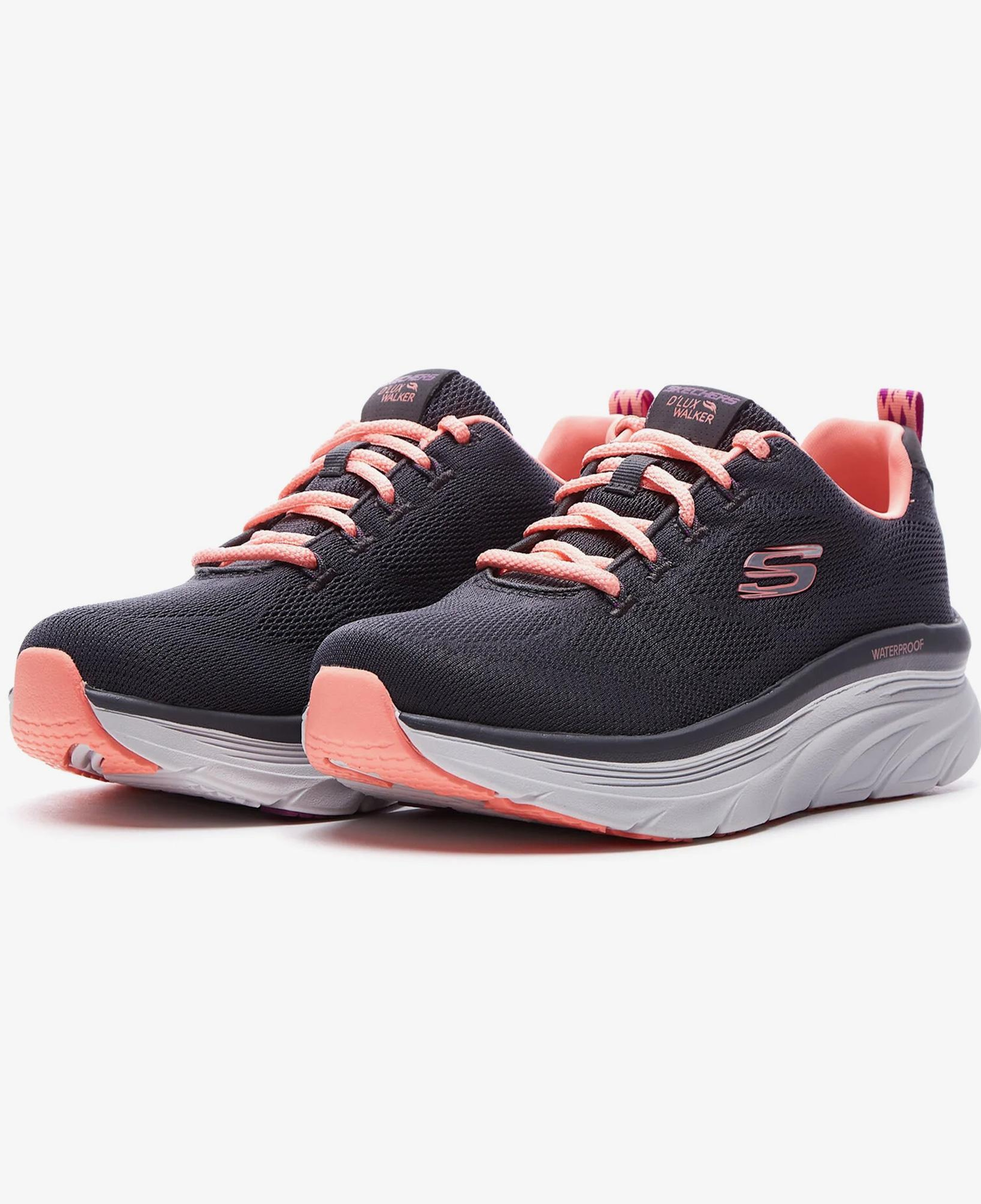 Skechers D'Lux Walker Kadın Gri Spor Ayakkabı