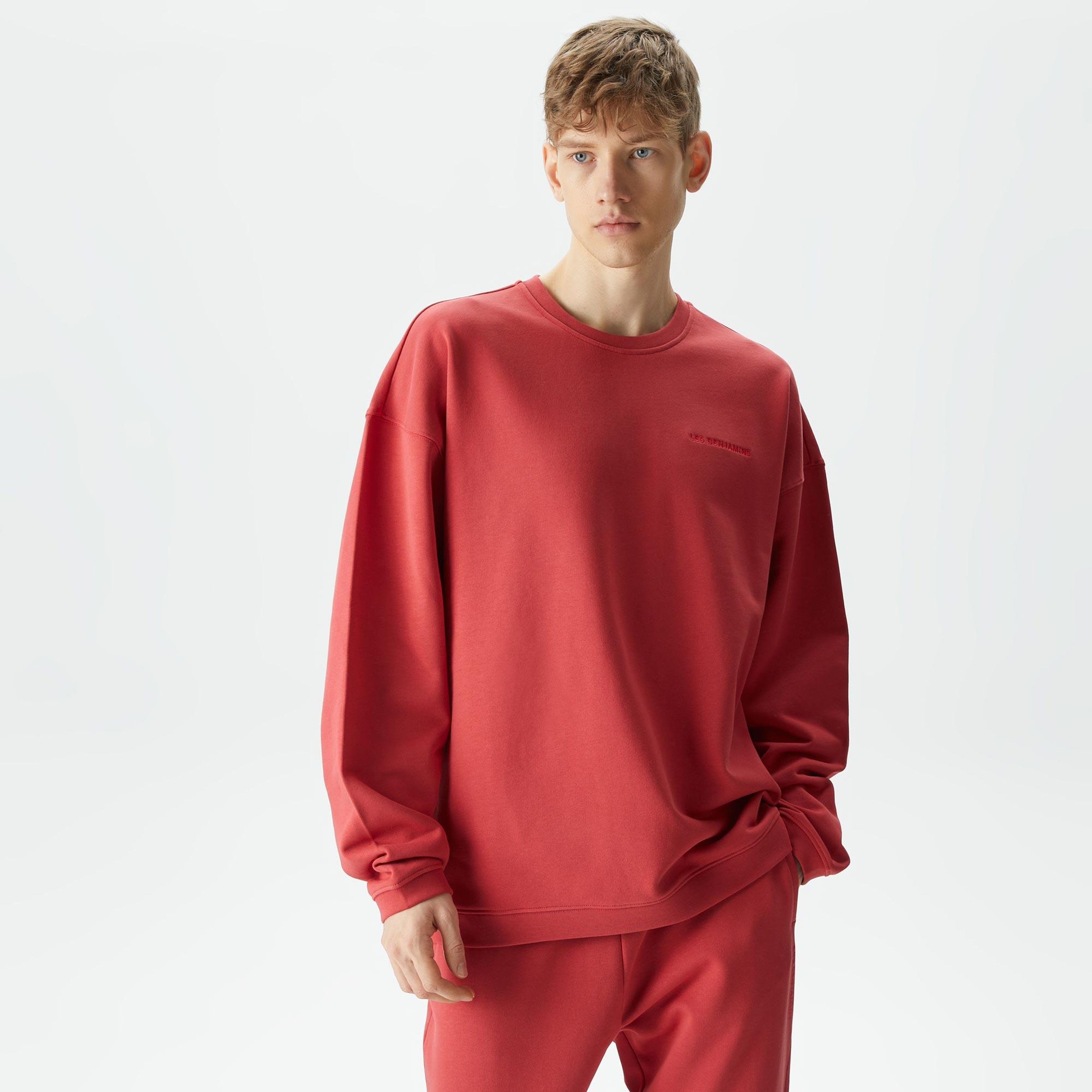 Les Benjamins Essential 304 Erkek Kırmızı Sweatshirt