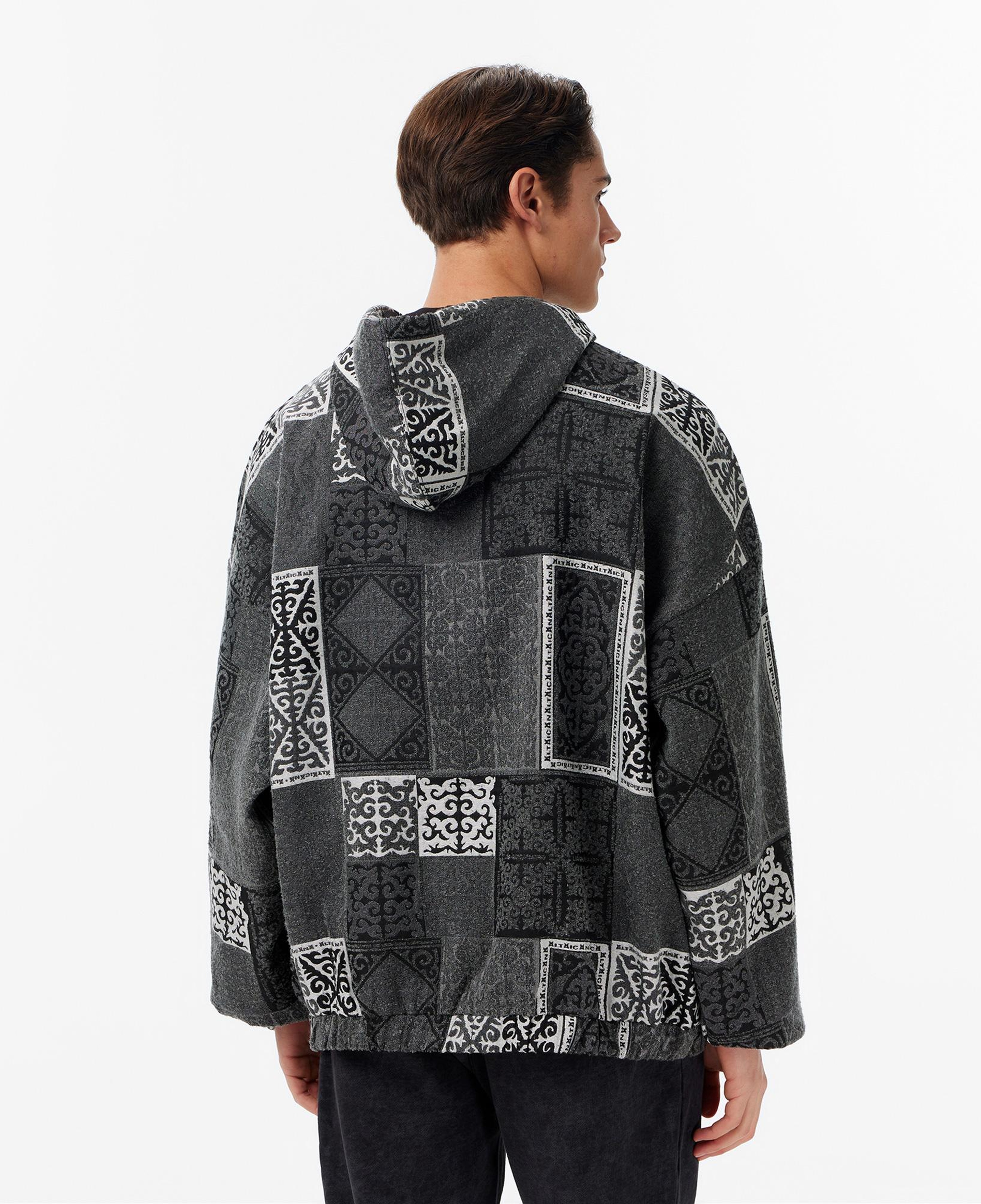 Les Benjamins 029 Erkek Gri Hoodie