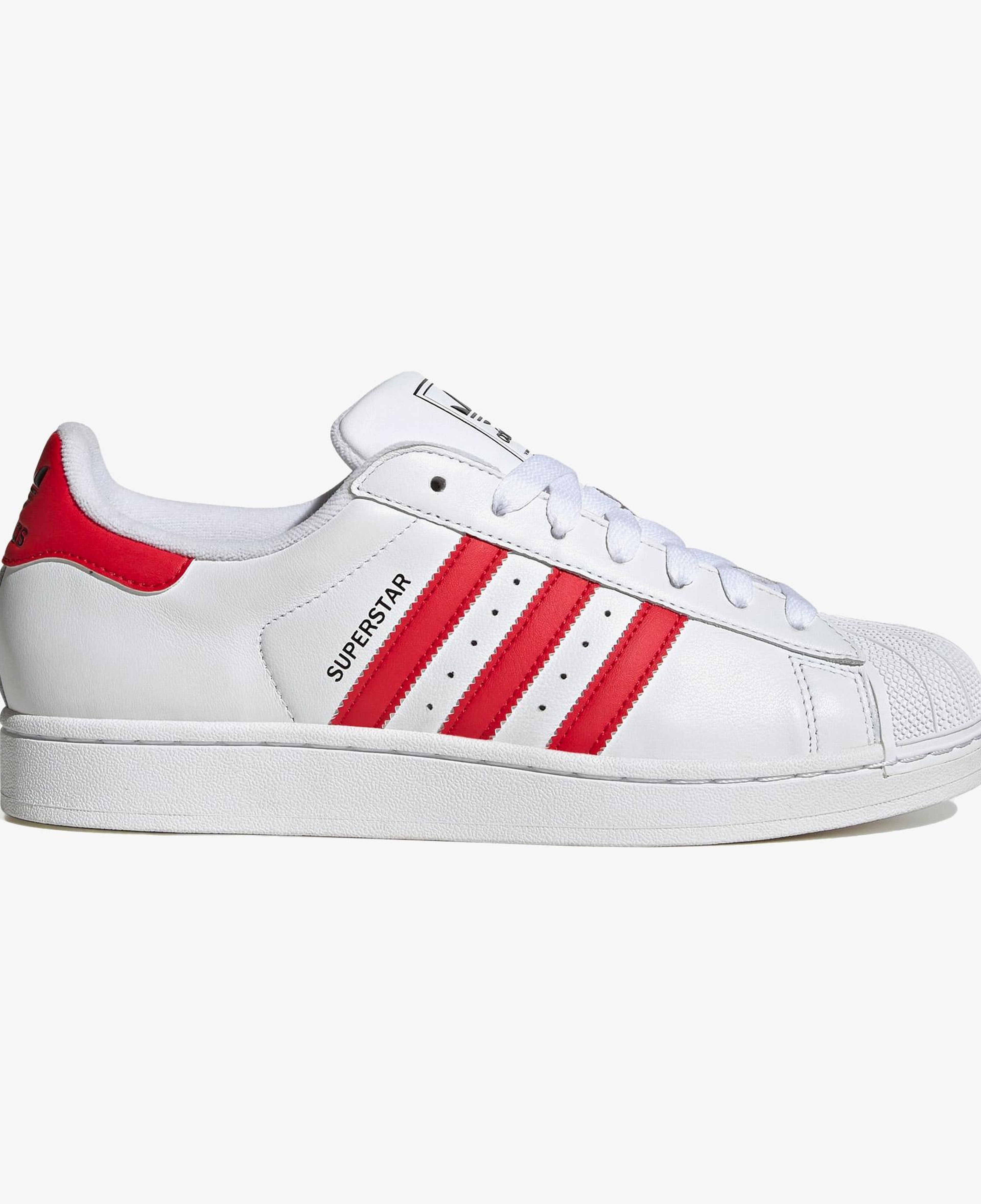 adidas Originals Superstar II Unisex Kırmızı/Beyaz Spor Ayakkabı