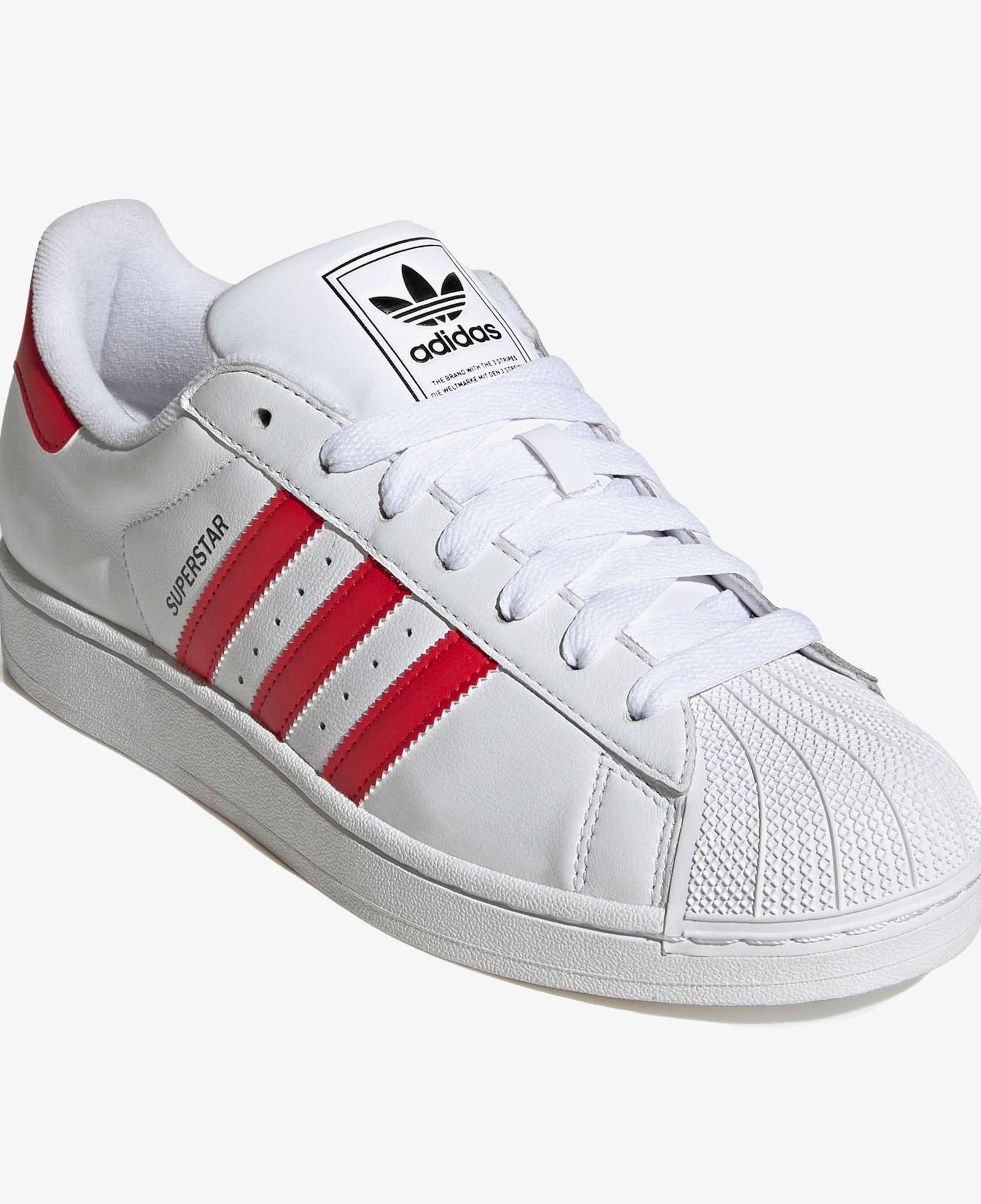 adidas Originals Superstar II Unisex Kırmızı/Beyaz Spor Ayakkabı