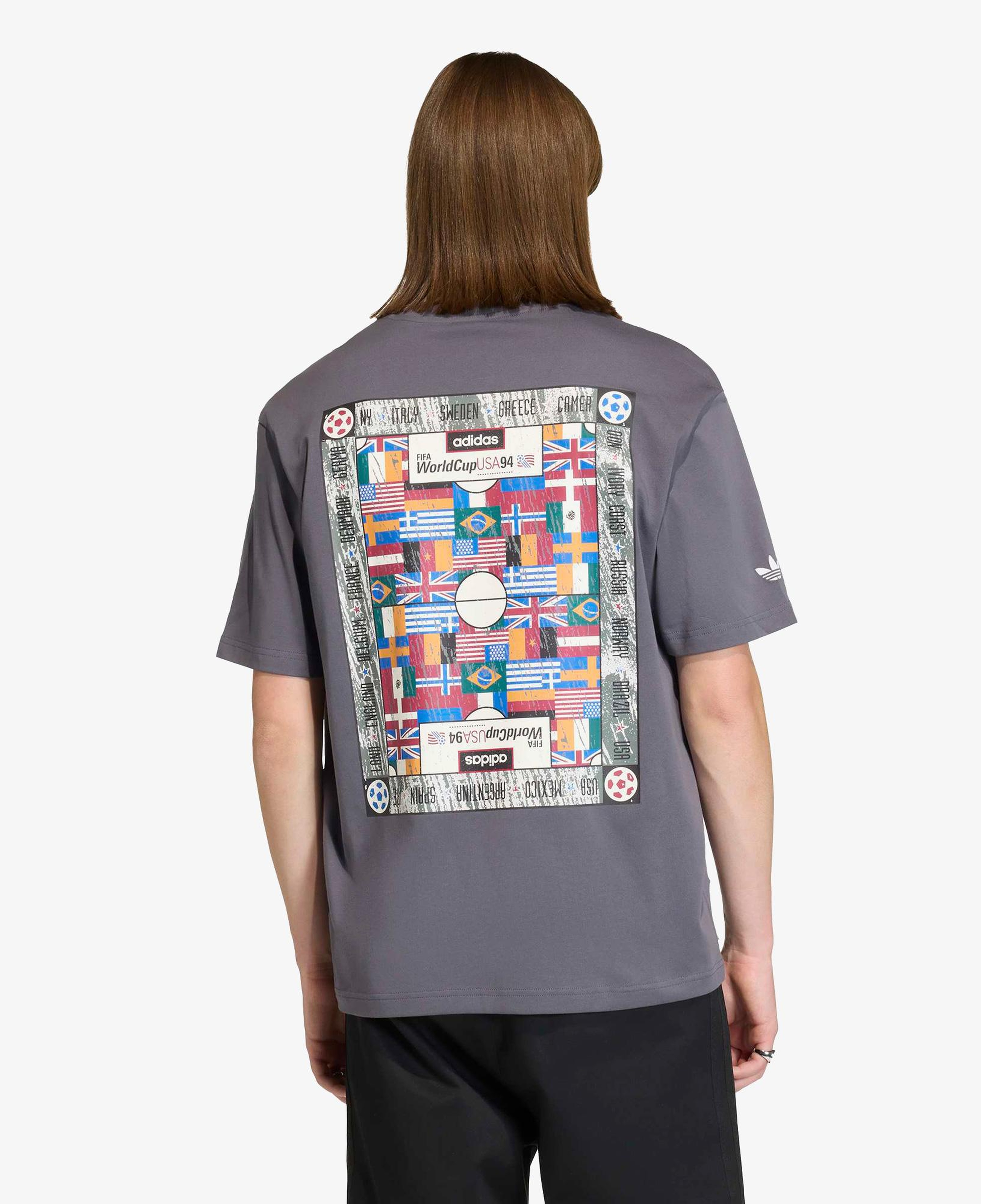 adidas Flag Gfx Erkek Gri T-Shirt