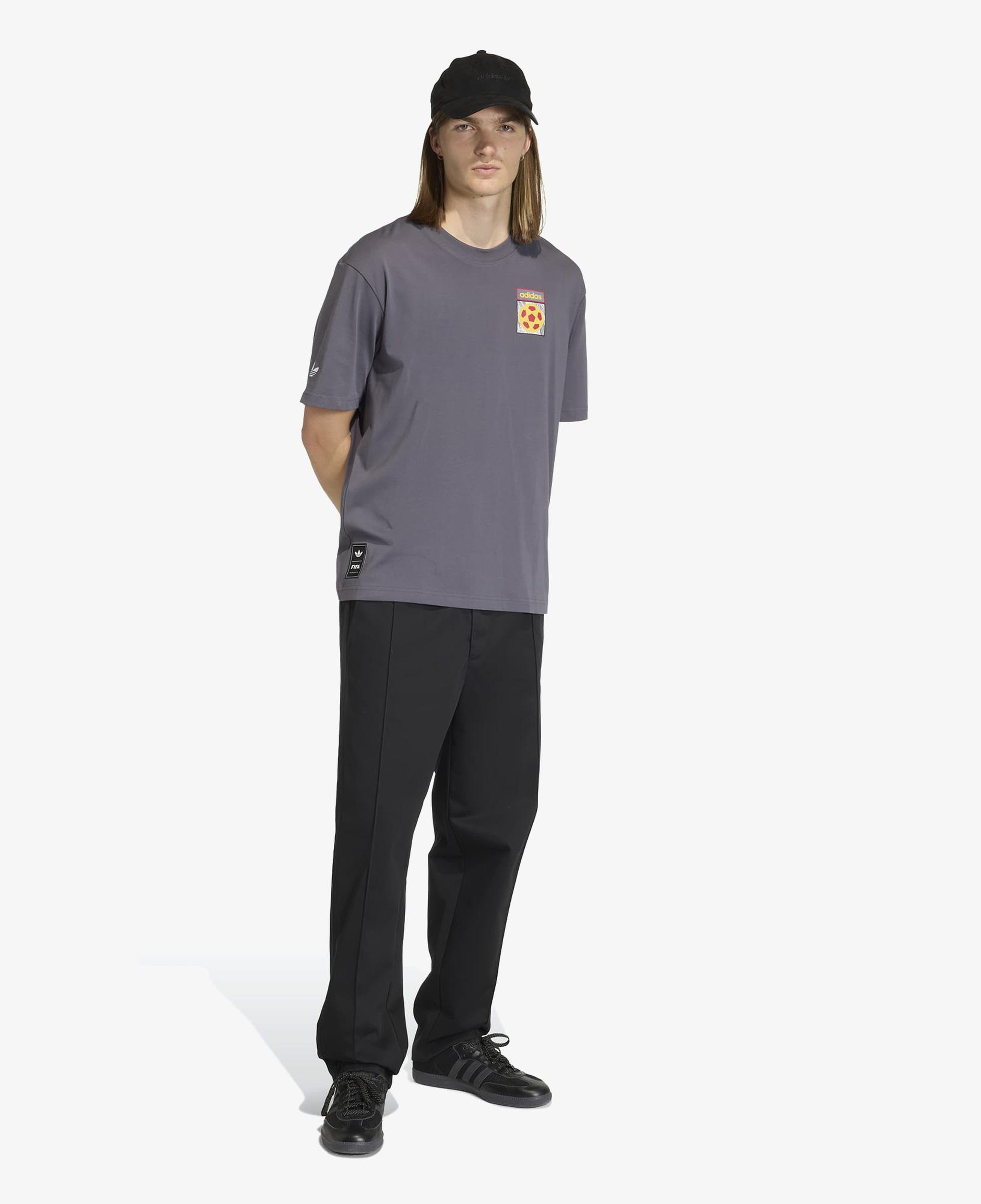 adidas Flag Gfx Erkek Gri T-Shirt