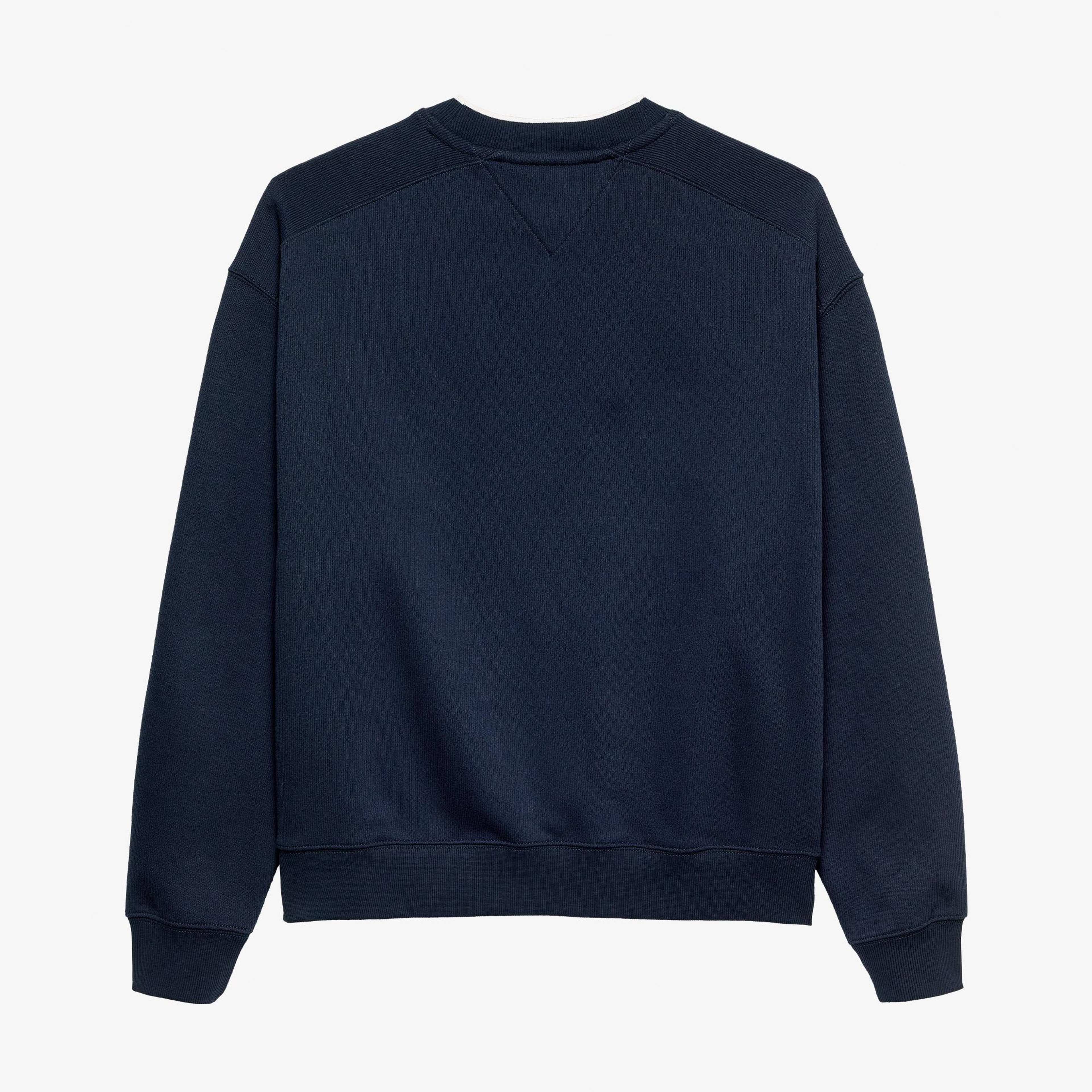 Tommy Hilfiger Erkek 90s Texture Graphic Erkek Lacivert Sweatshirt