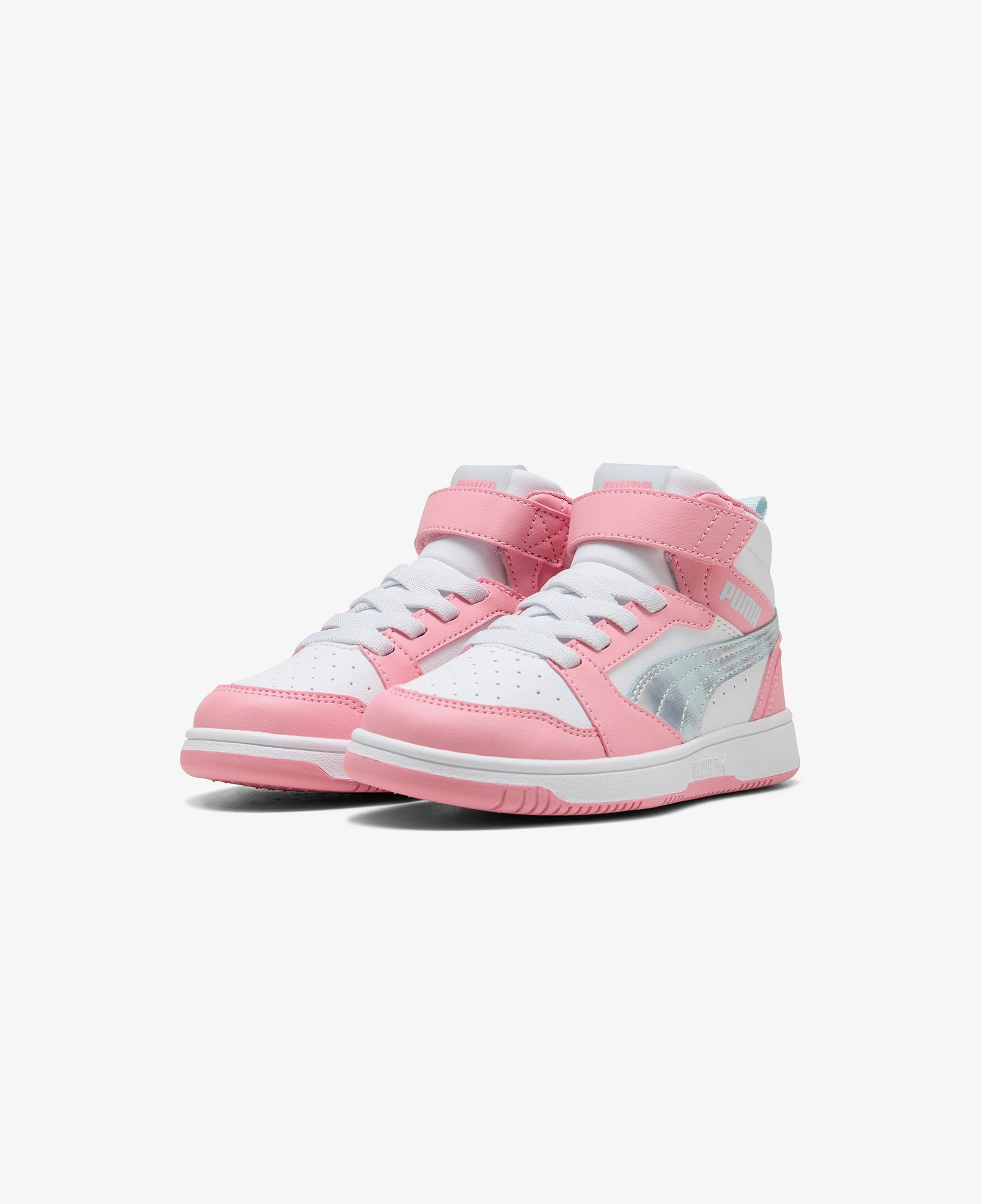 Puma Rebound V6 Mid Space Belle Çocuk Pembe Spor Ayakkabı