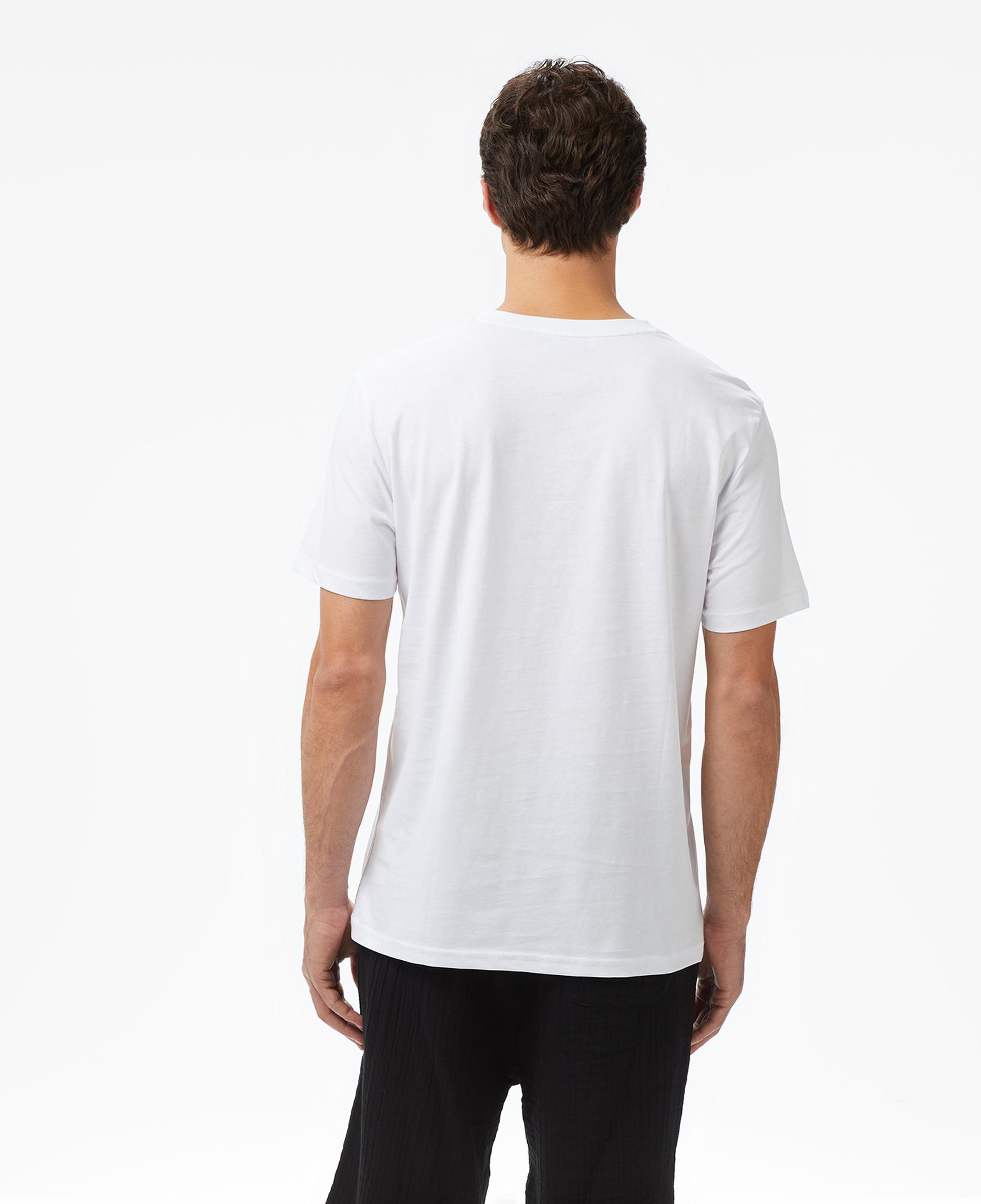 Ucla Bass Erkek Beyaz Bisiklet Yaka T-shirt