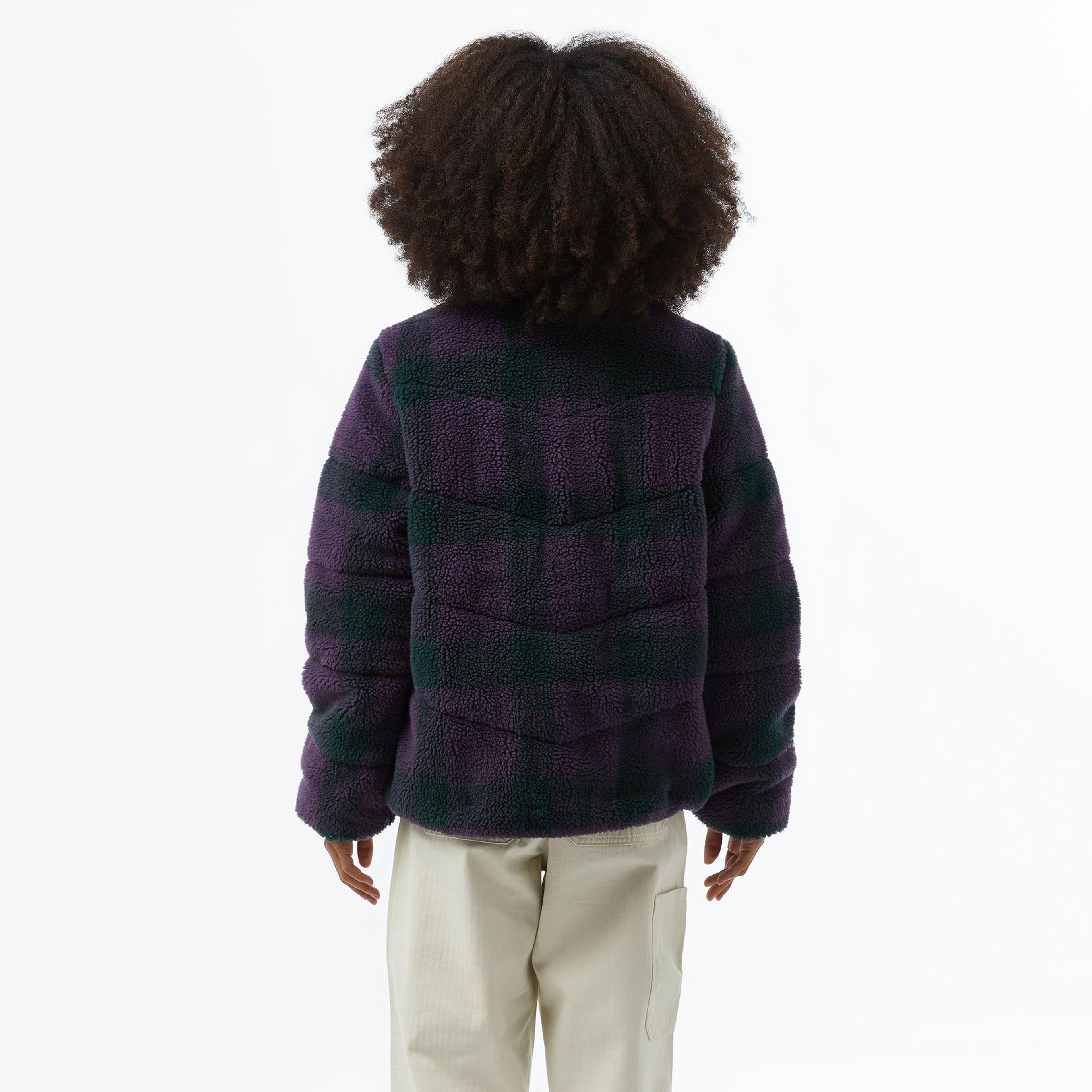 Vans Foundry Plaid High Pile Puff Kadın Mor Mont