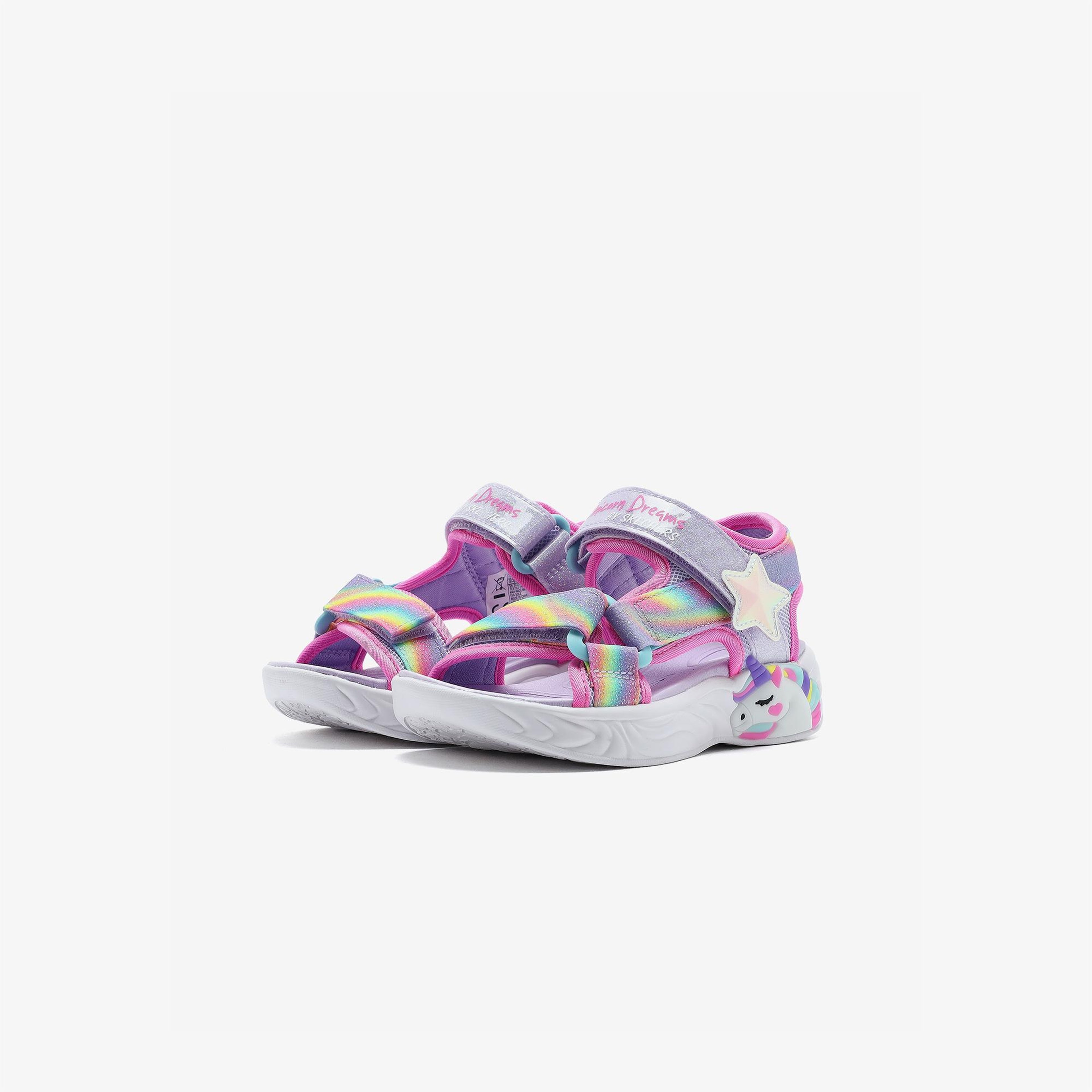 Skechers Unicorn Dreams Çocuk Mor Işıklı Sandalet