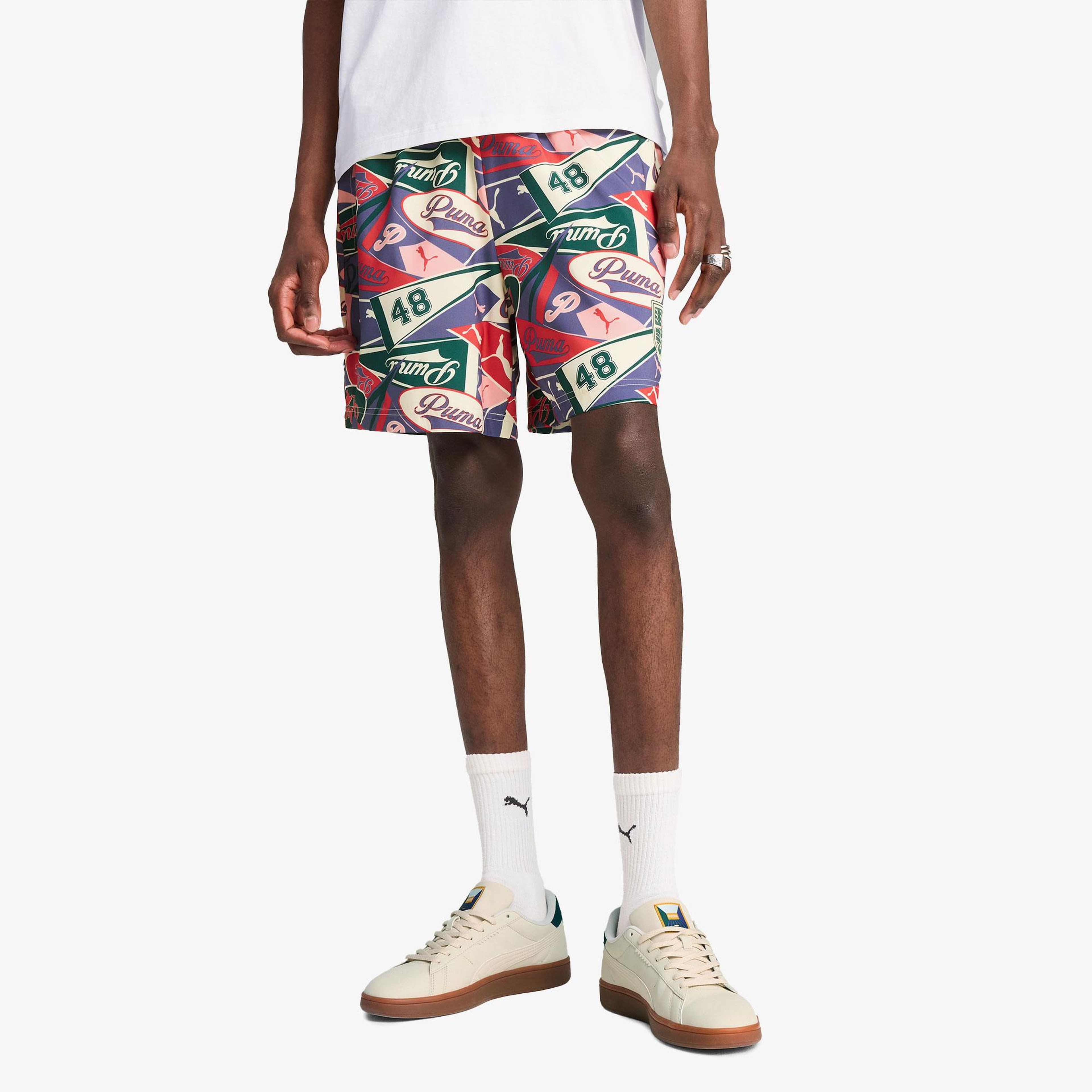 Puma Sports Legacy Graphic Relaxed Unisex Renkli Şort