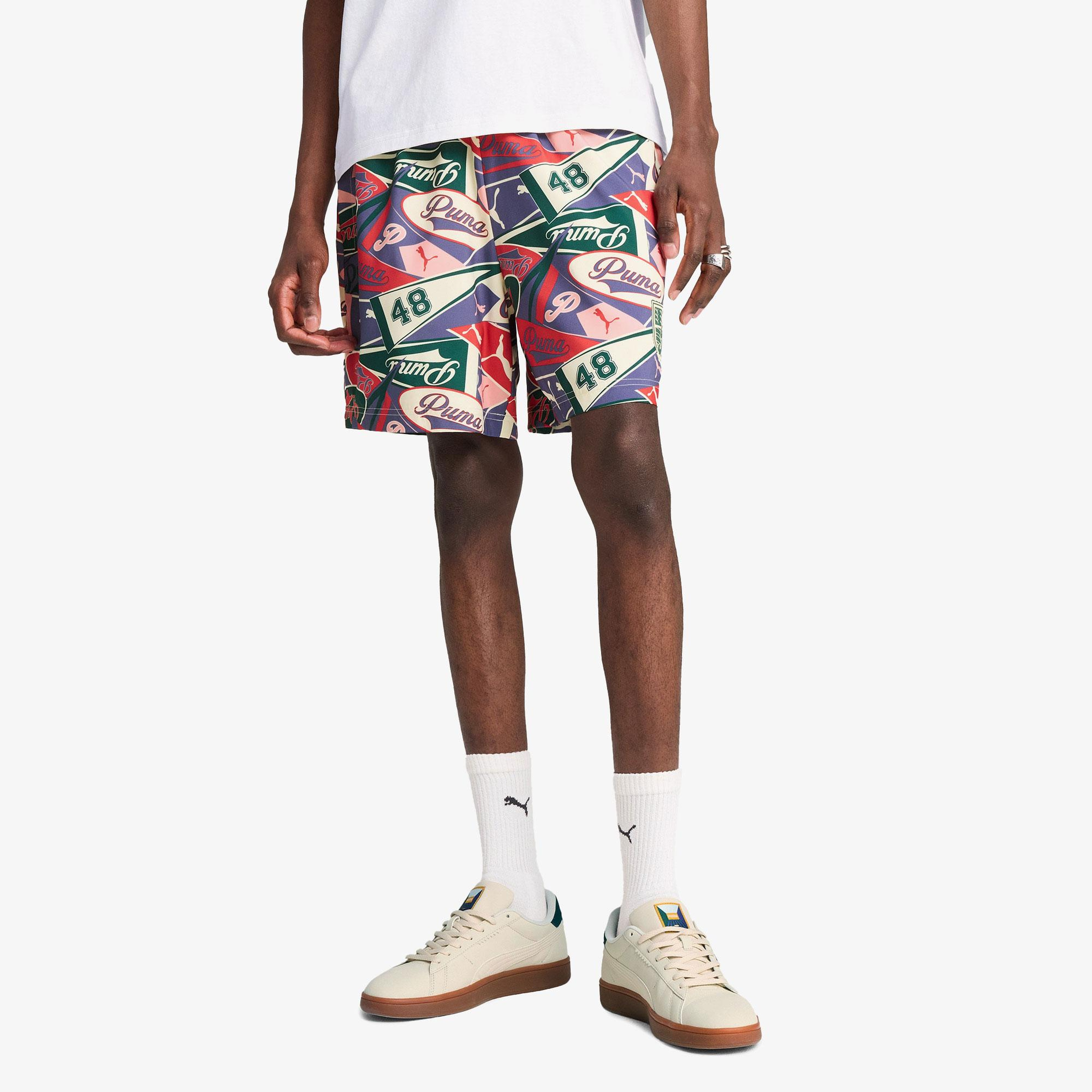 Puma Sports Legacy Graphic Relaxed Unisex Renkli Şort
