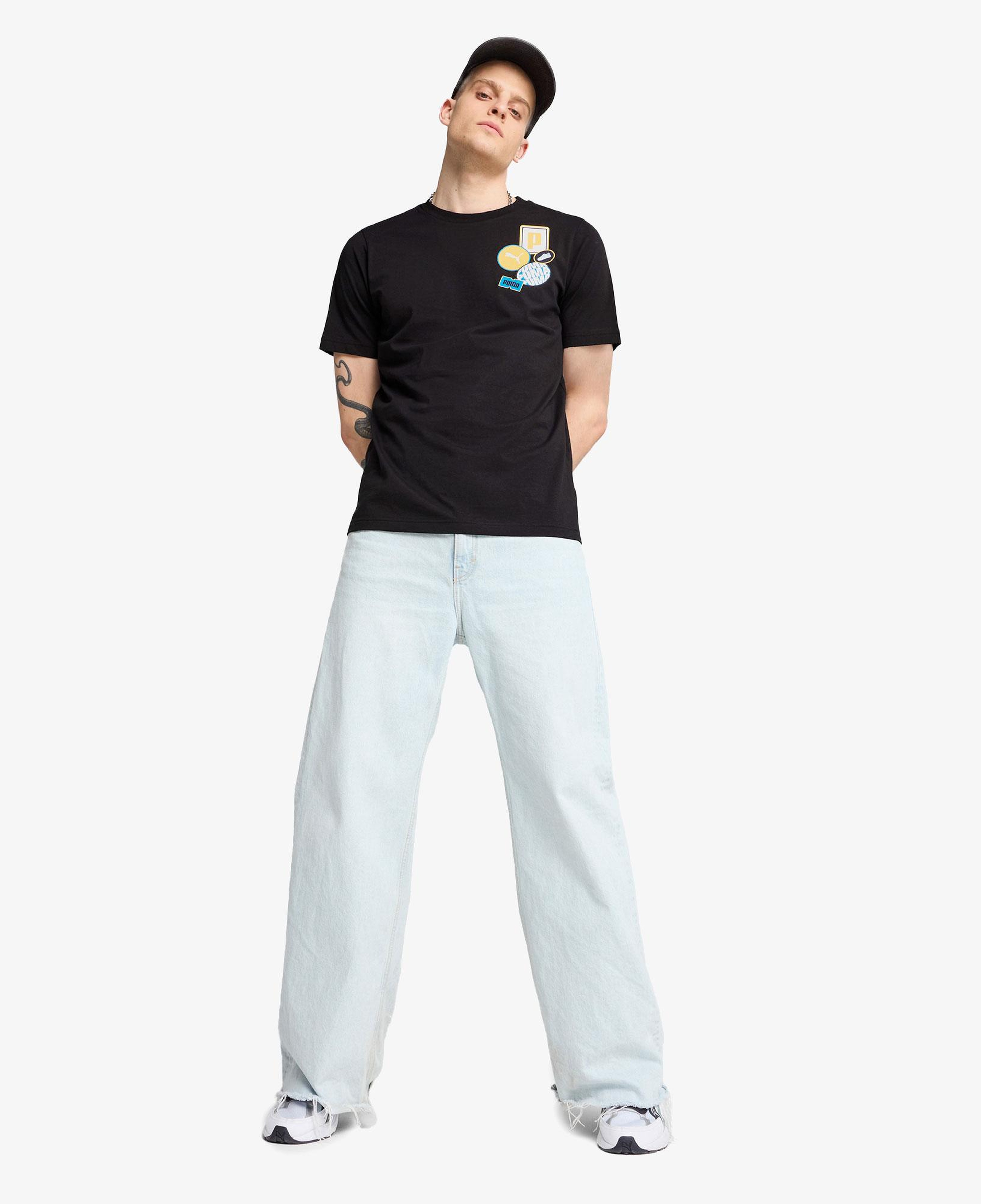 Puma Graphics Icon Erkek Siyah T-Shirt