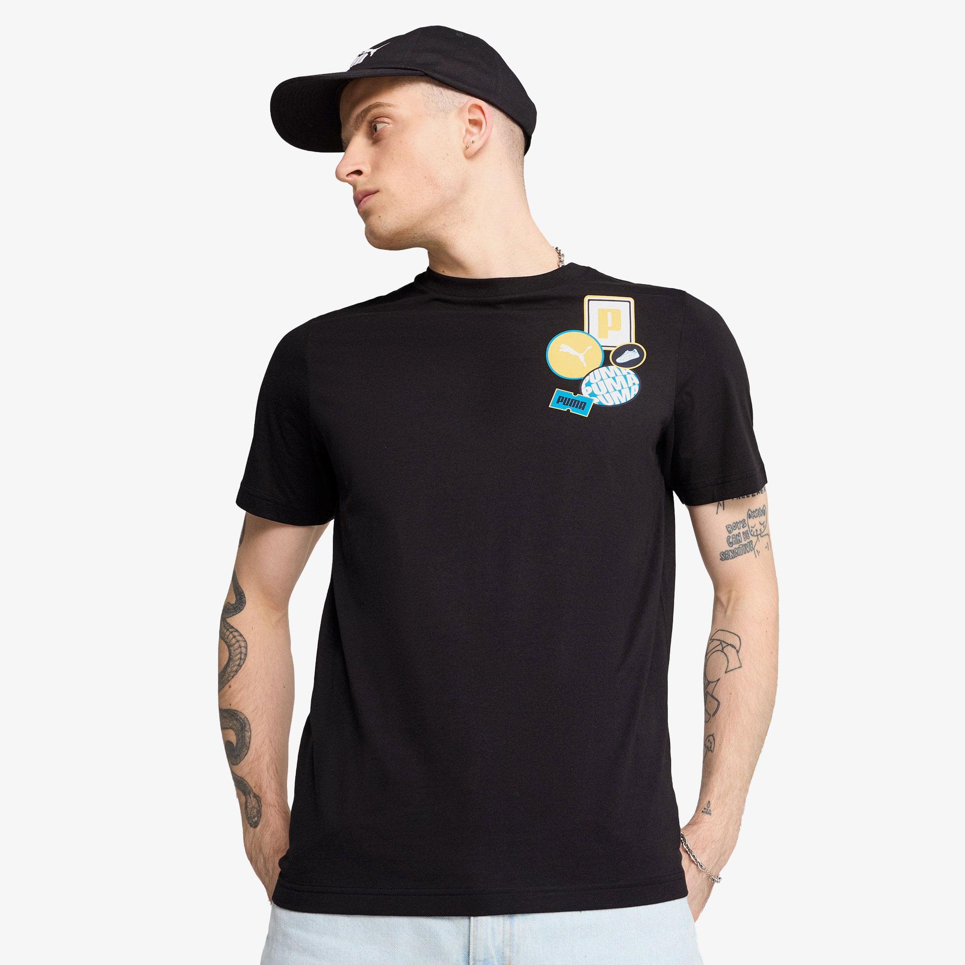 Puma Graphics Icon Erkek Siyah T-Shirt