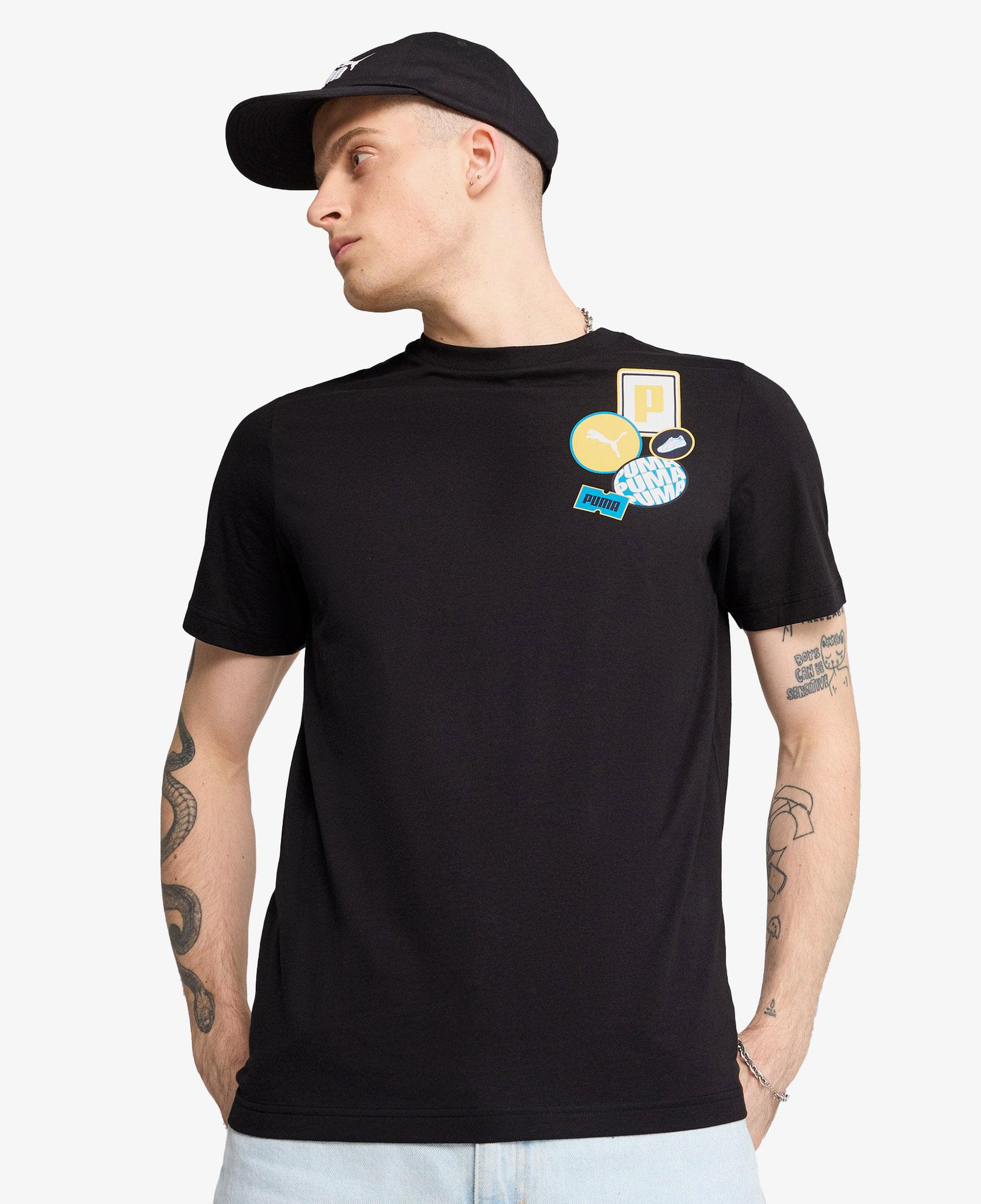 Puma Graphics Icon Erkek Siyah T-Shirt