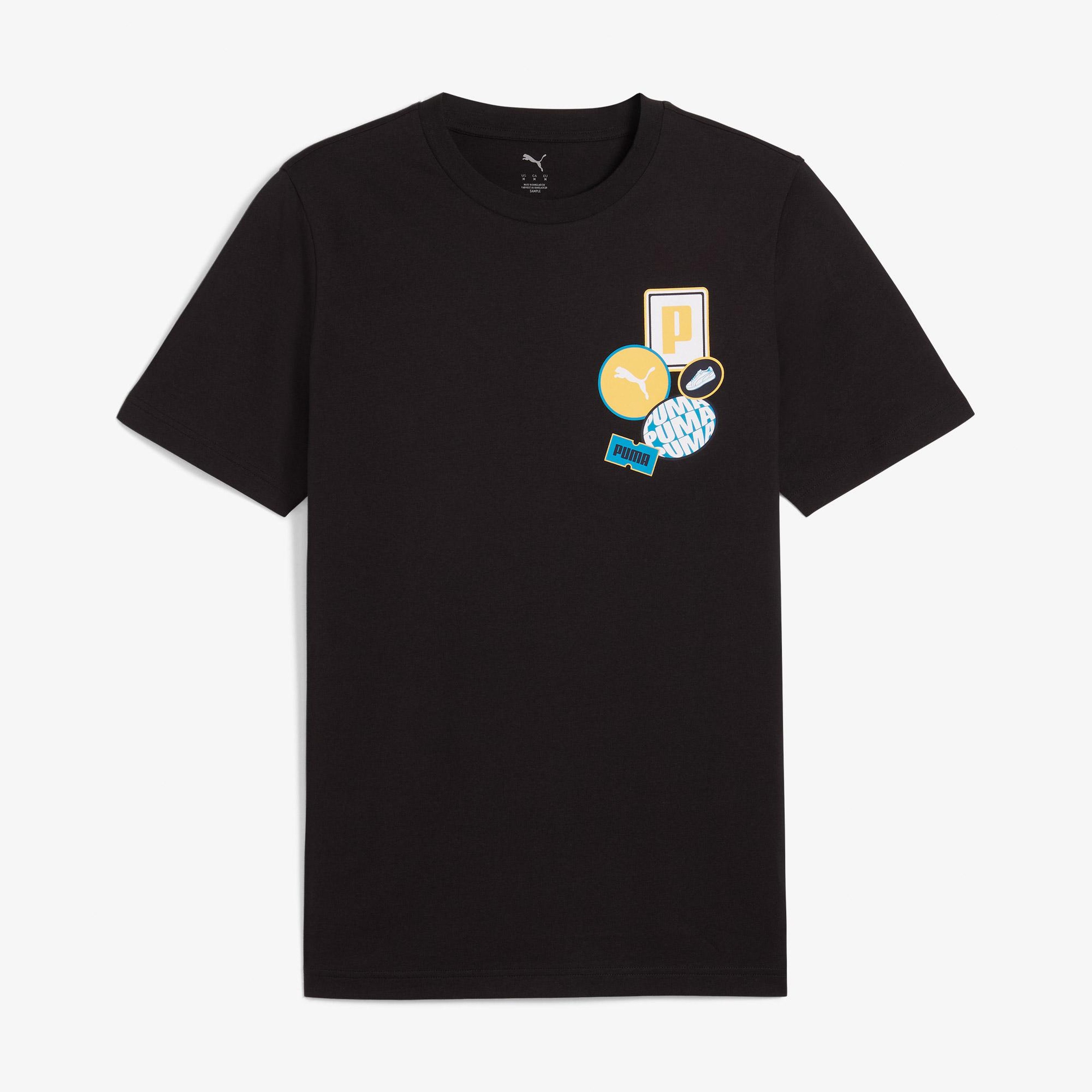 Puma Graphics Icon Erkek Siyah T-Shirt