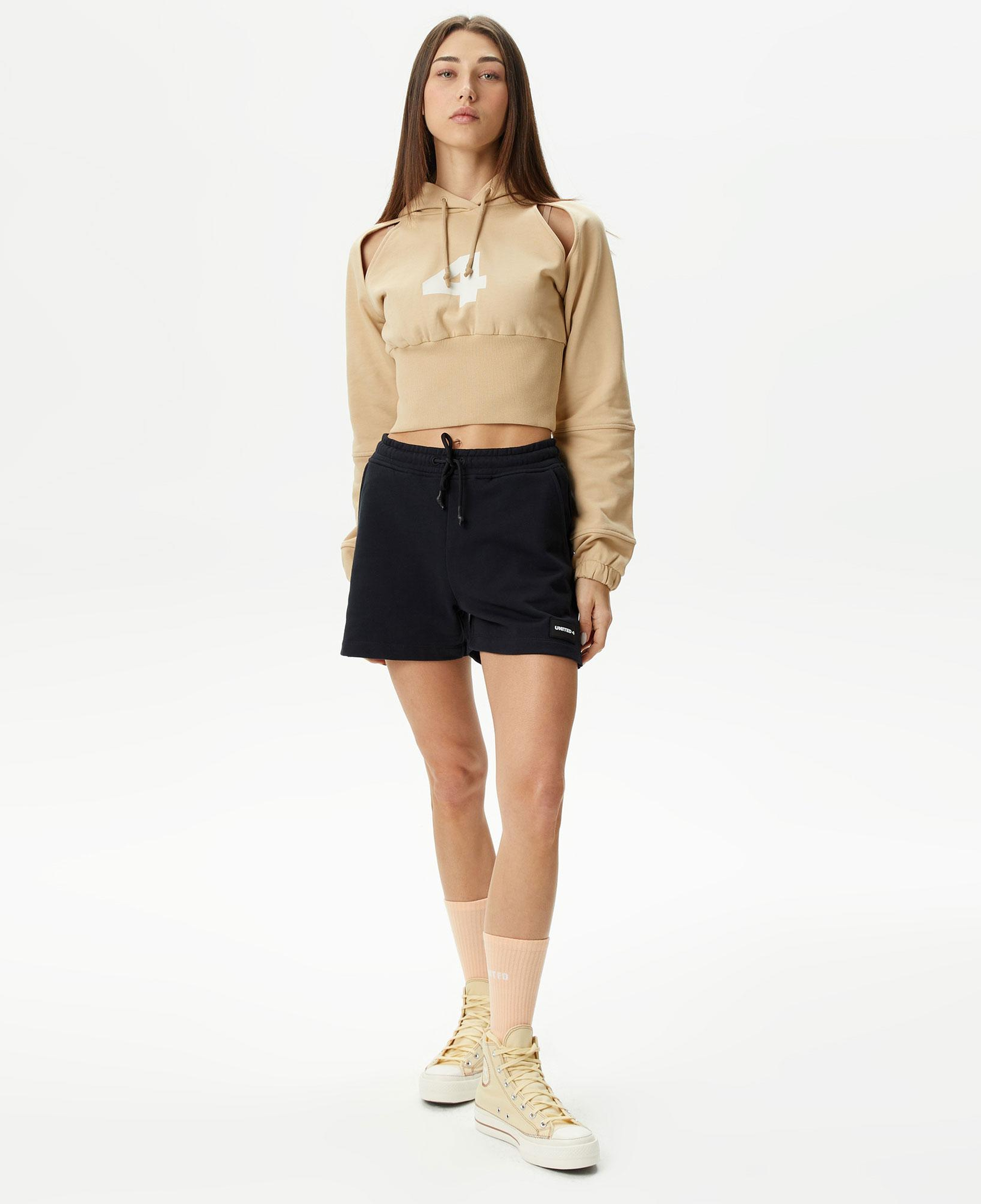 UNITED4 Classic Kadın Krem Hoodie