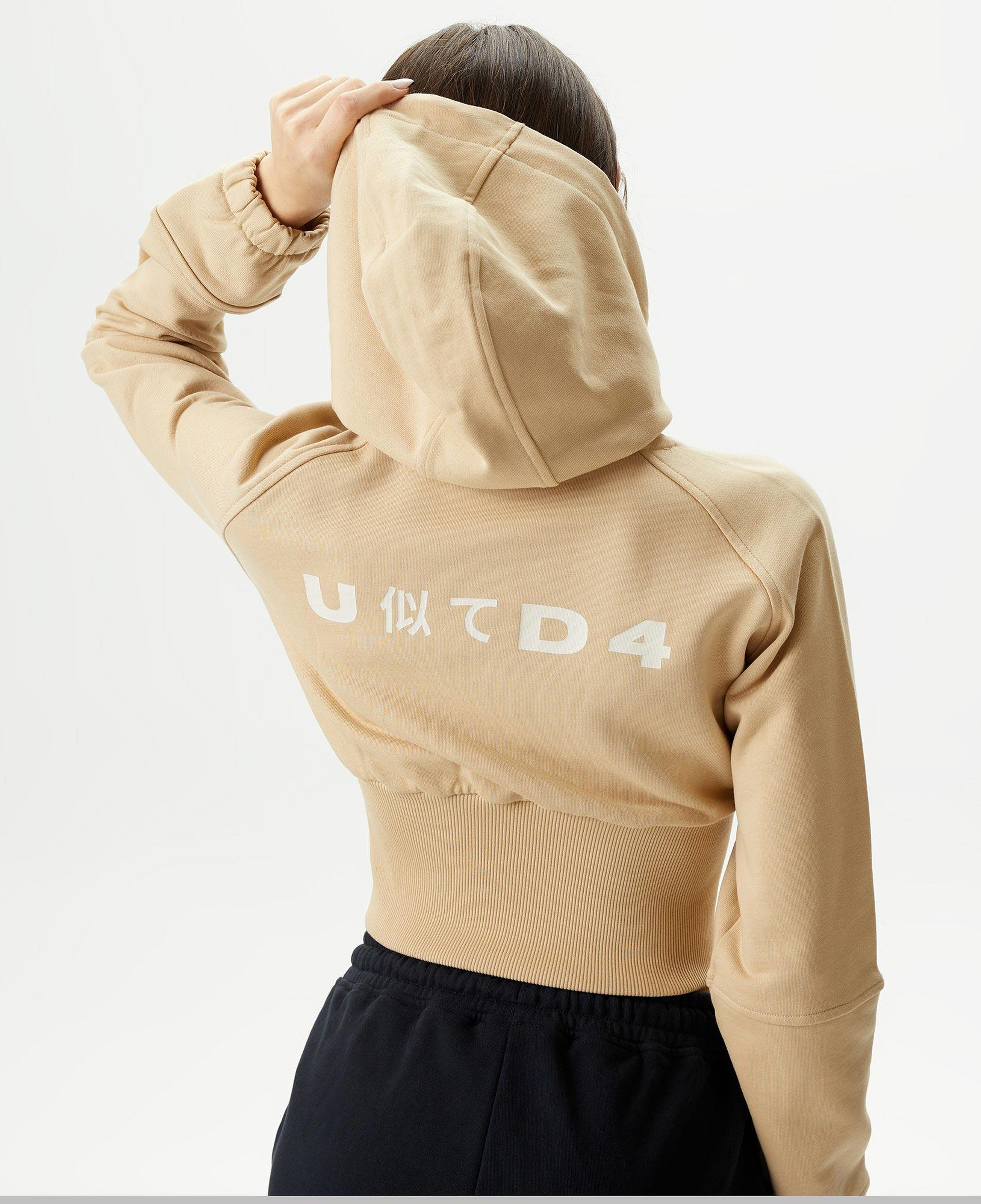 UNITED4 Classic Kadın Krem Hoodie