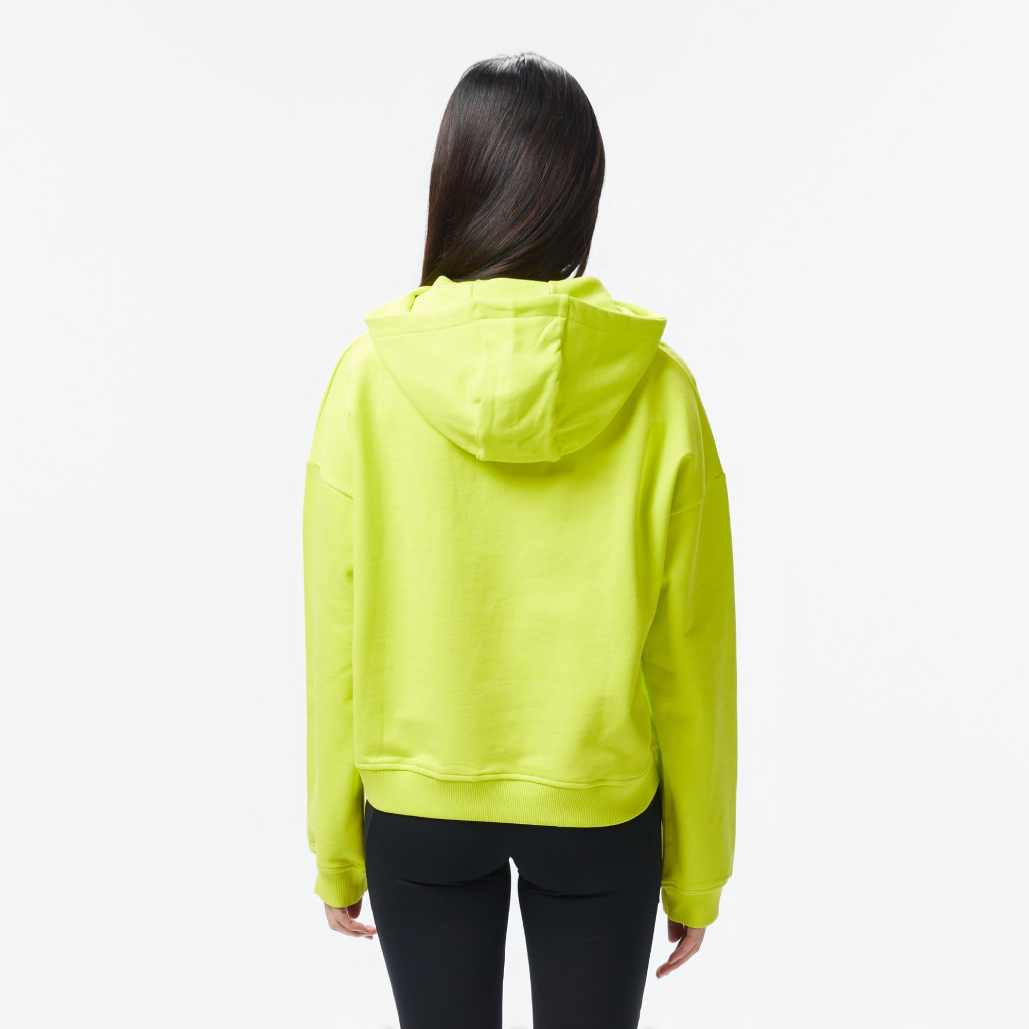 UNITED4 Side Zip Kadın Sarı Hoodie