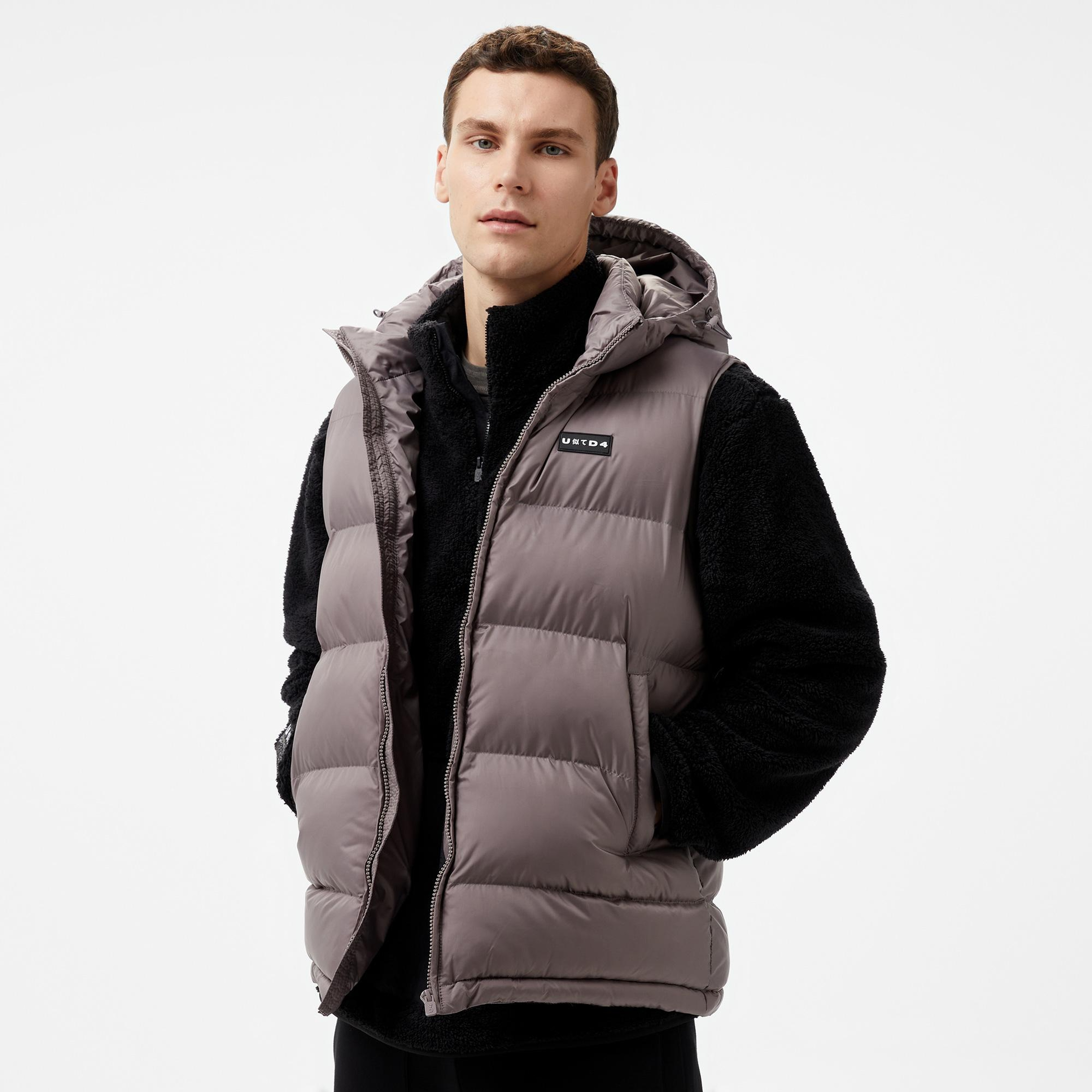 UNITED4 Vest Coat Erkek Gri Yelek