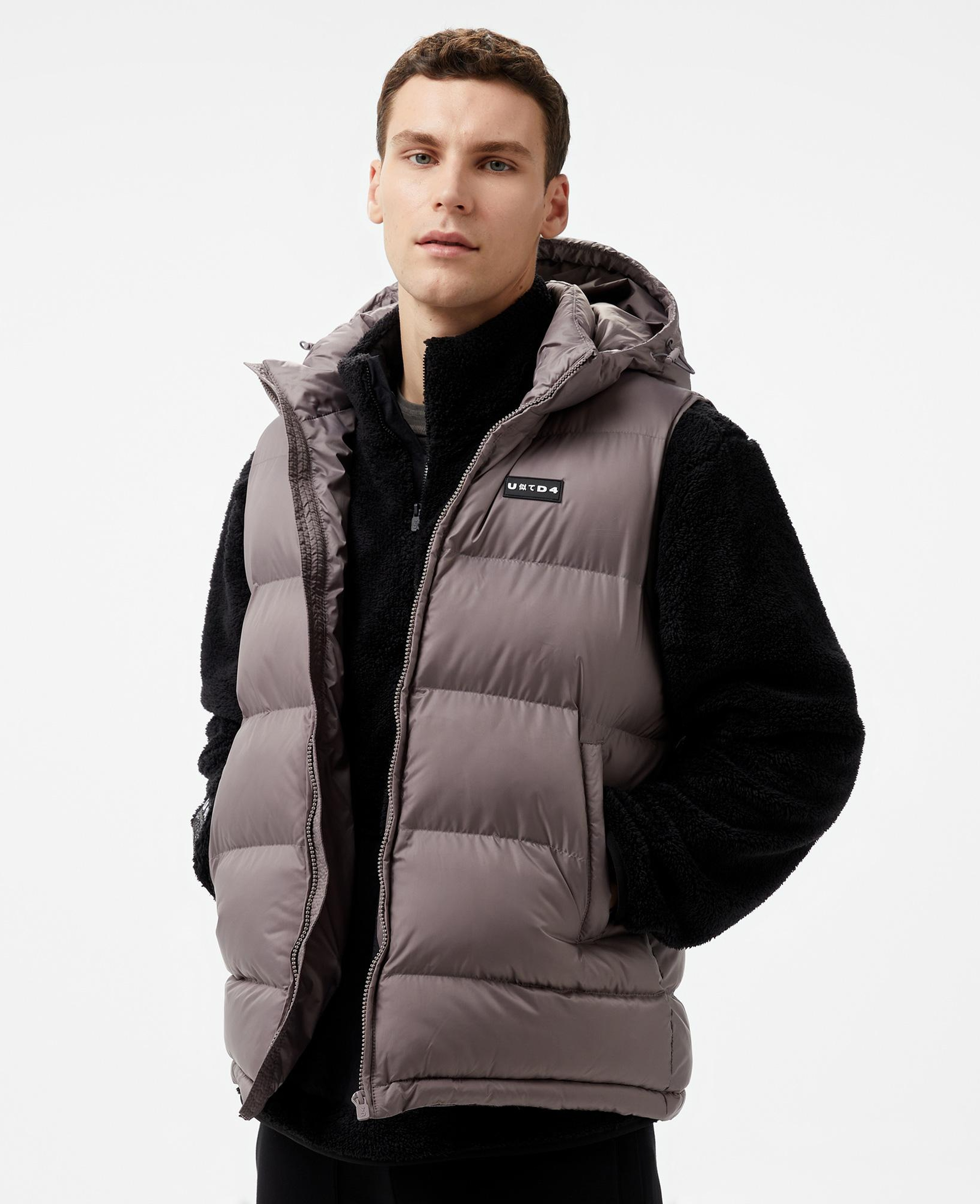 UNITED4 Vest Coat Erkek Gri Yelek