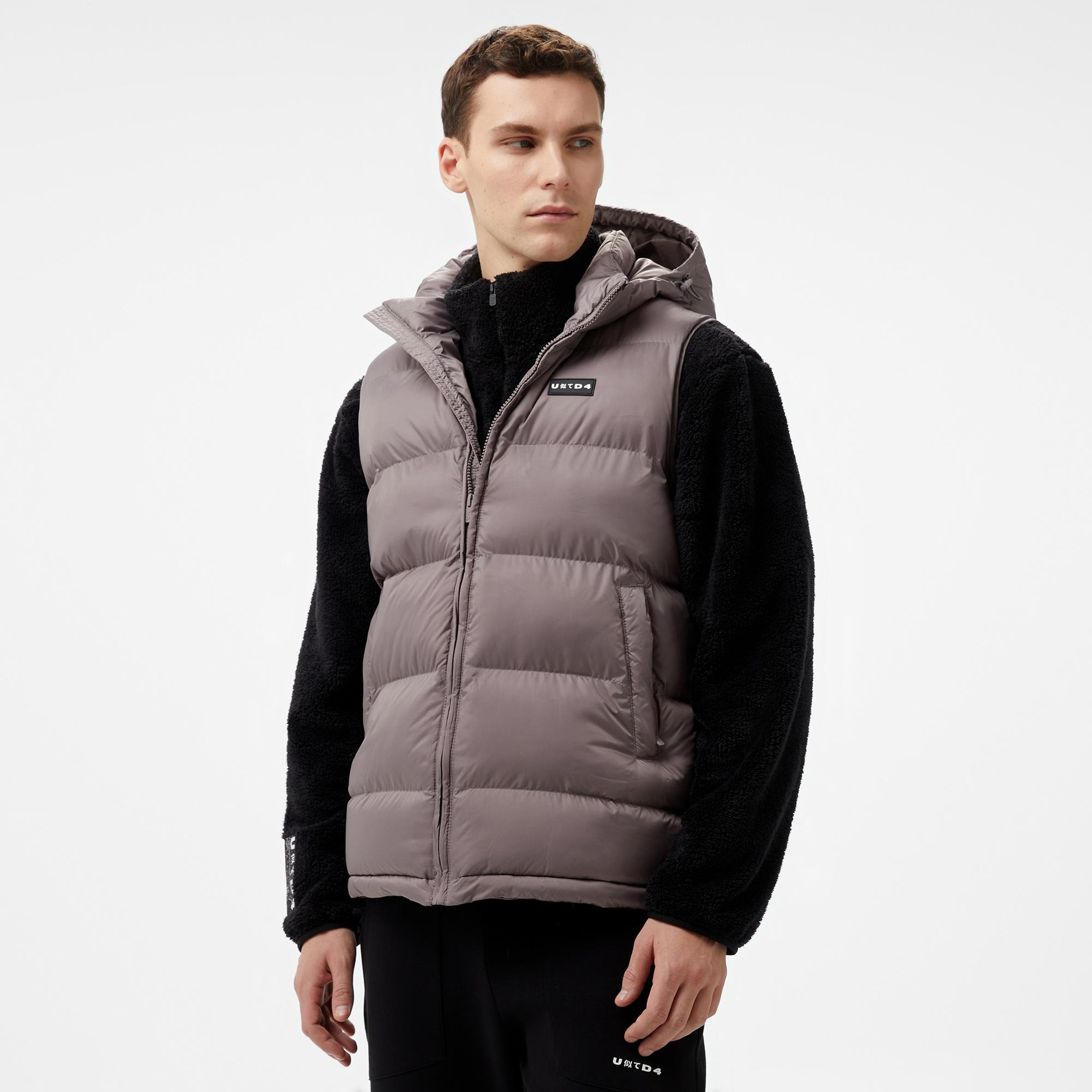UNITED4 Vest Coat Erkek Gri Yelek