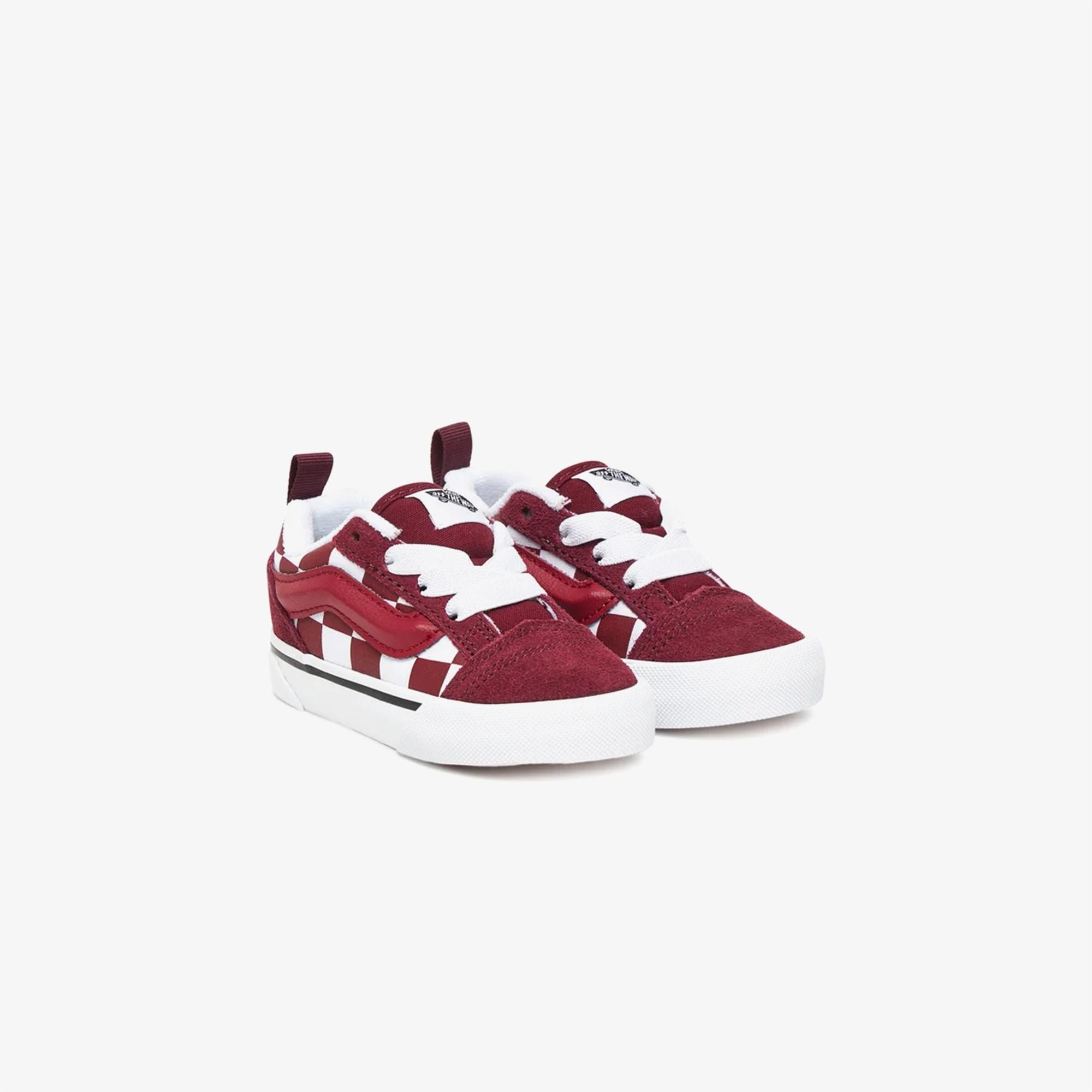 Vans Knu Skool Elastic Lace Bebek Bordo Sneaker