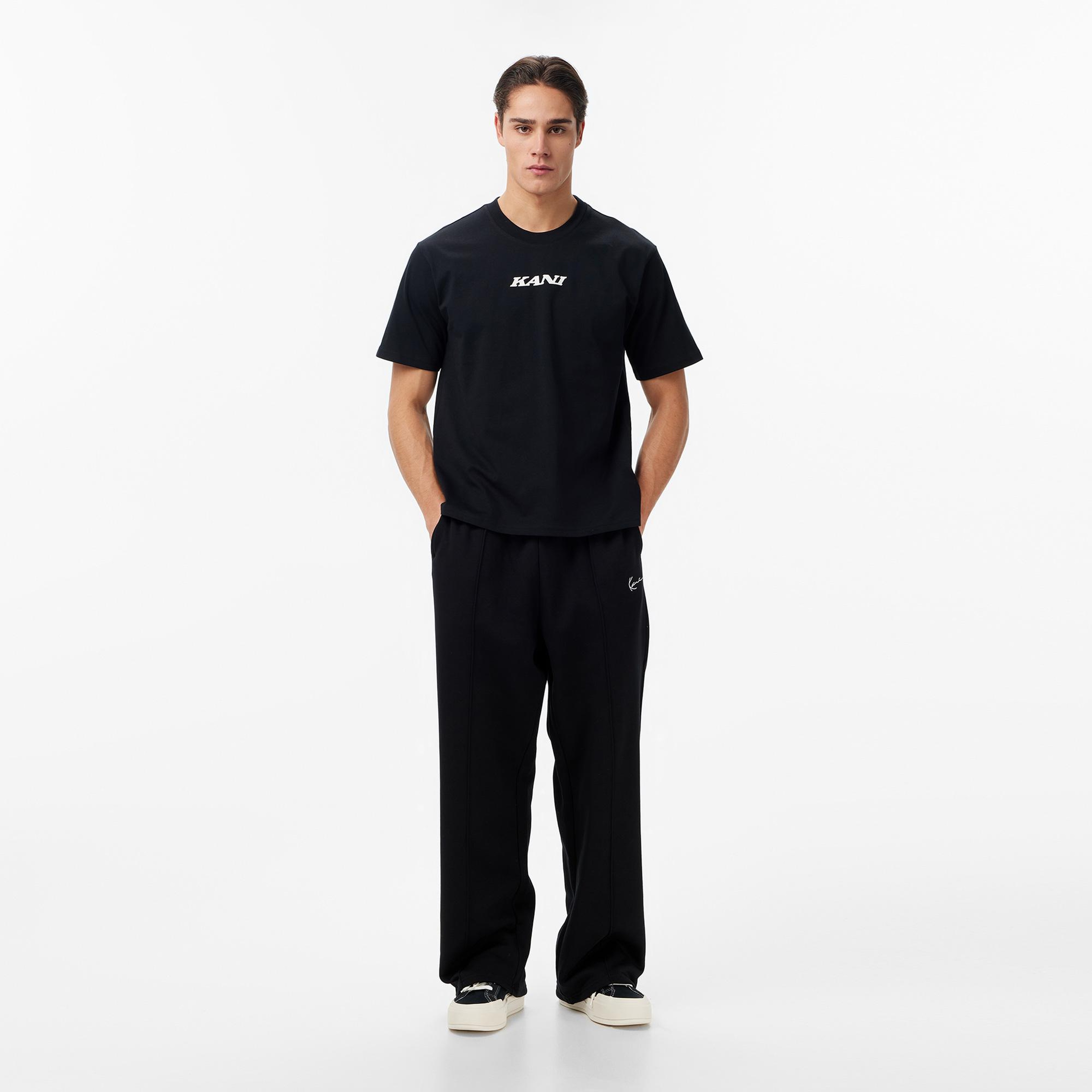 Karl Kani Retro Patch Print Erkek Siyah T-Shirt