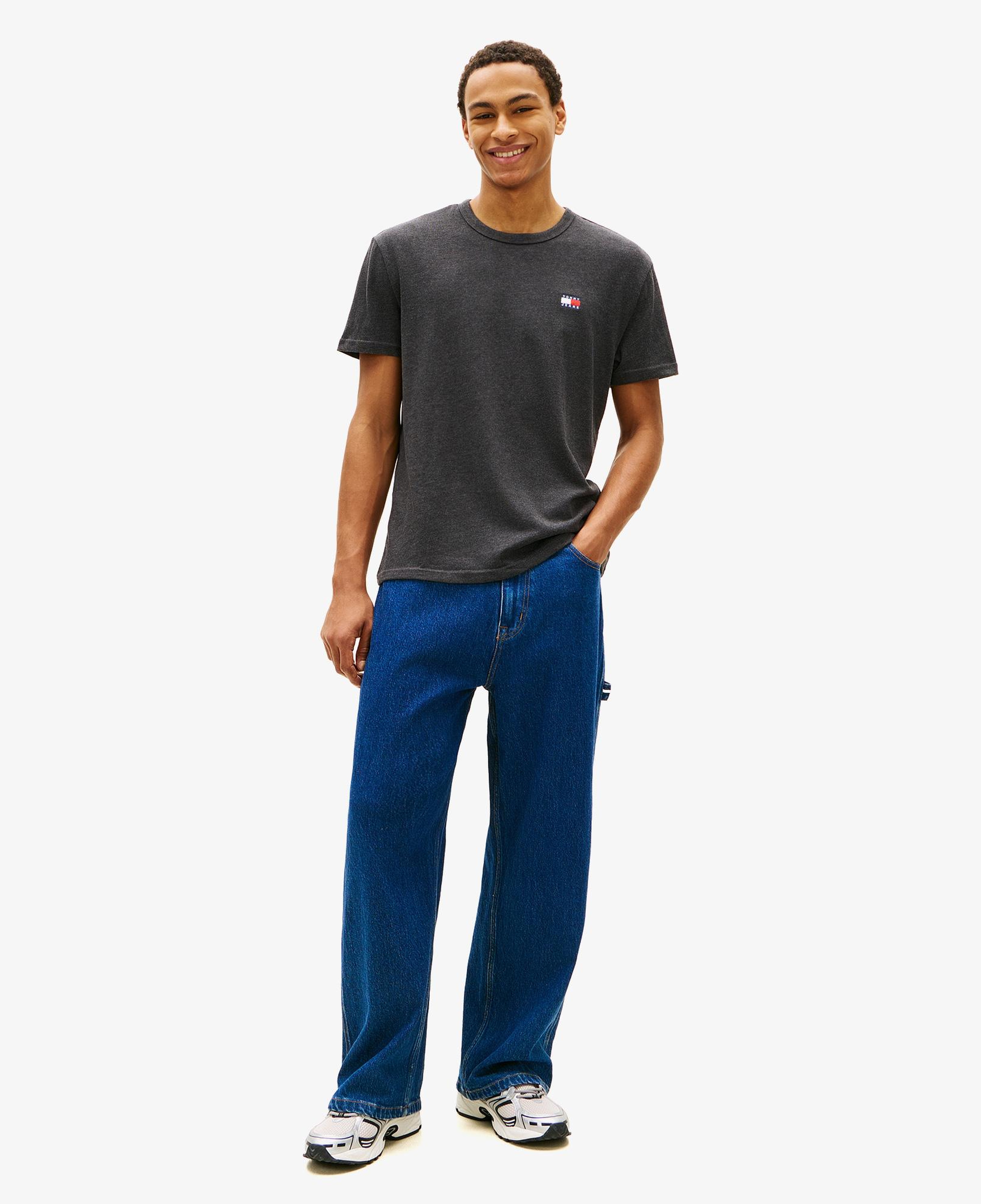 Tommy Hilfiger Regular Badge Erkek Siyah T-Shirt