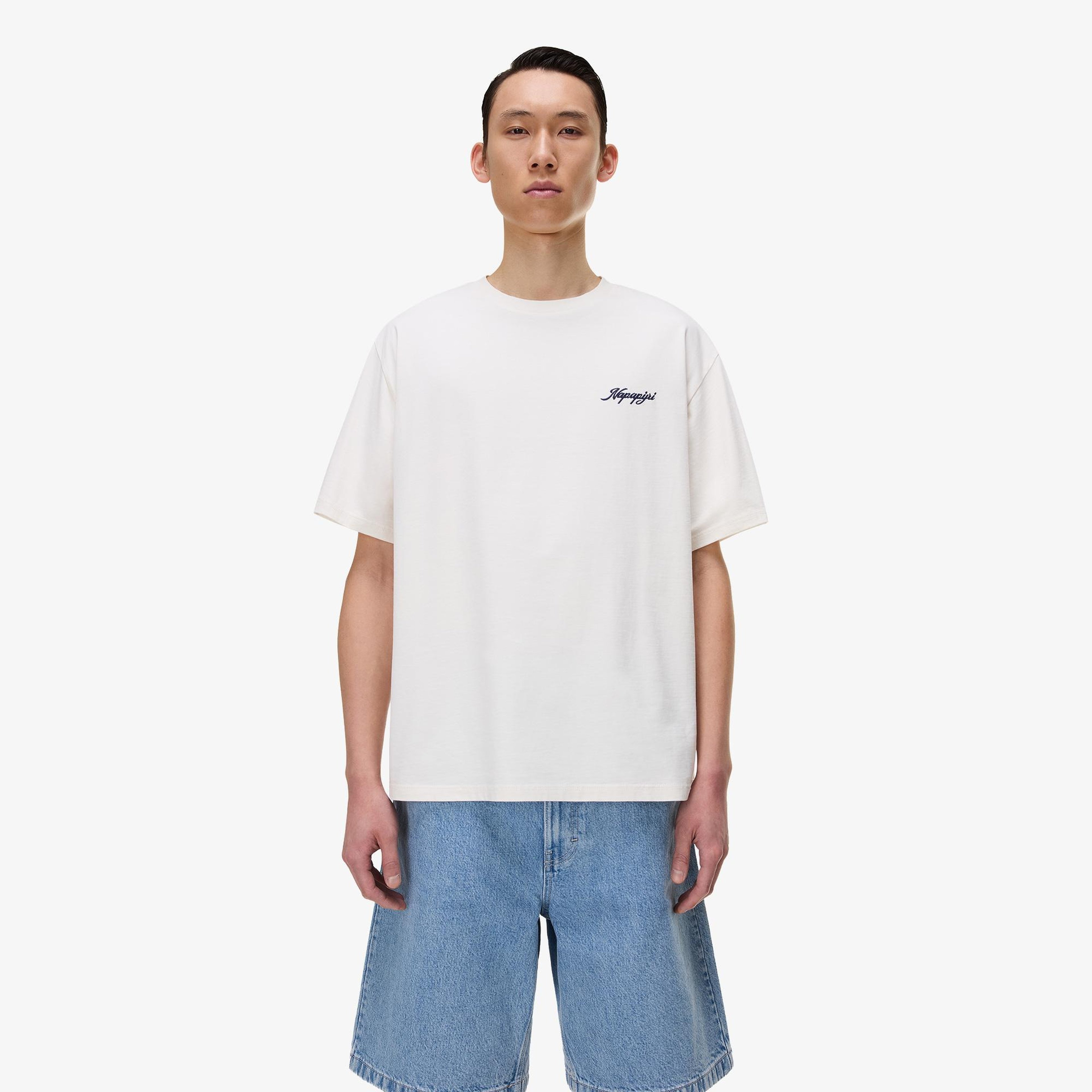 Napapijri S-Fluorite Erkek Beyaz T-Shirt