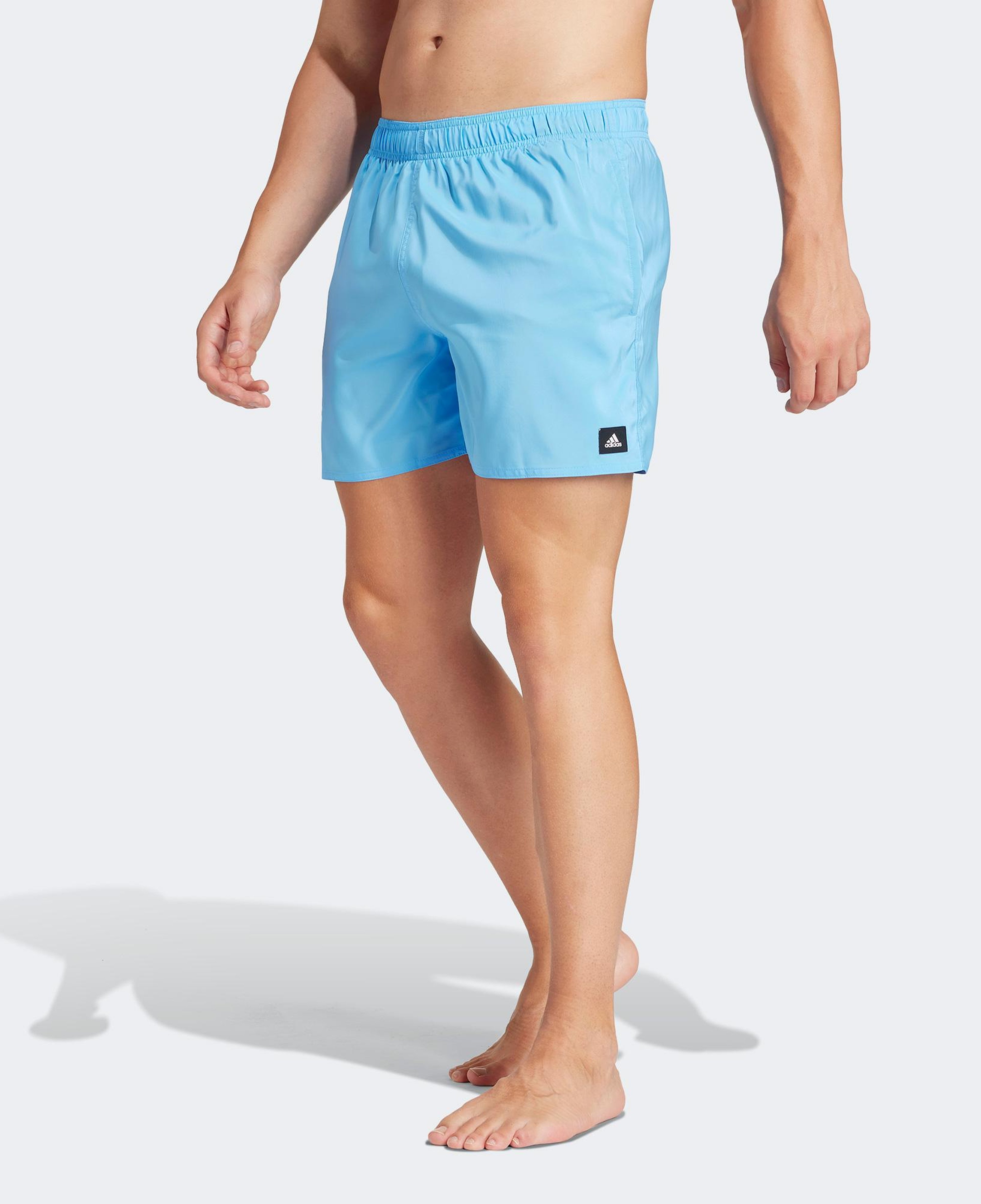 adidas Solid CLX Classic Length Erkek Mavi Deniz Şortu