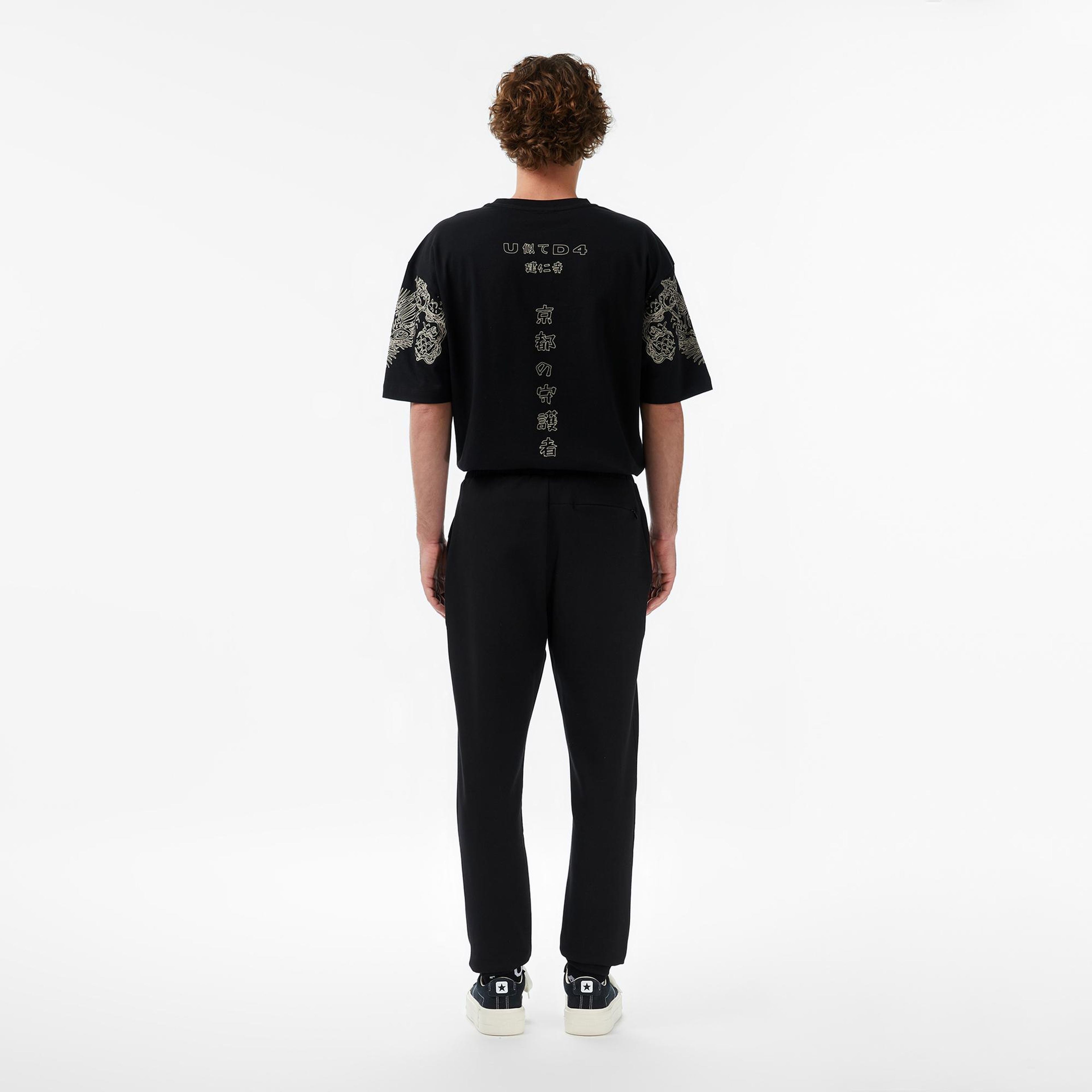 UNITED4 Regular Fit Erkek Siyah Eşofman Altı
