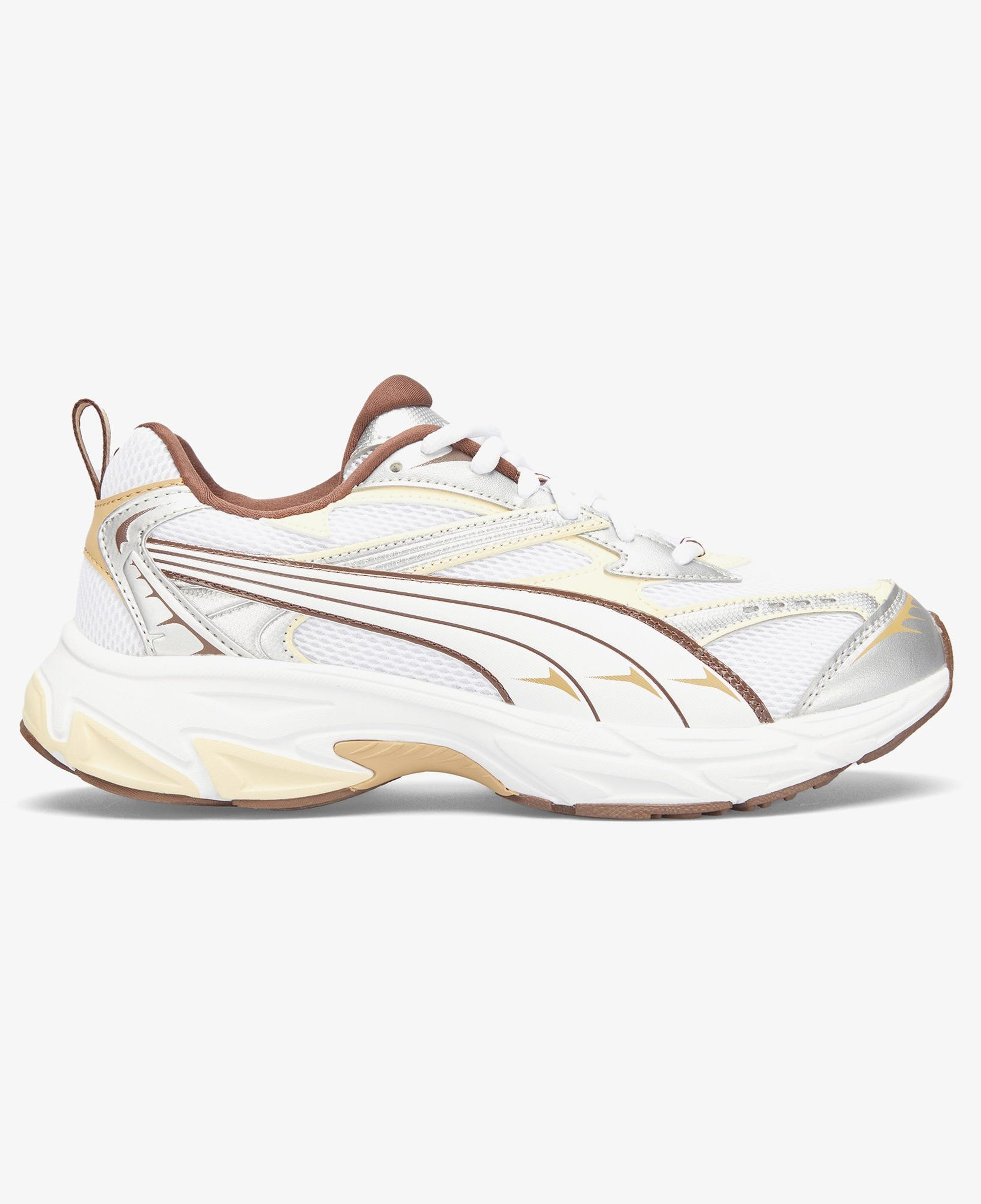 Puma Morphic Unisex Beyaz Kahverengi Spor Ayakkabı
