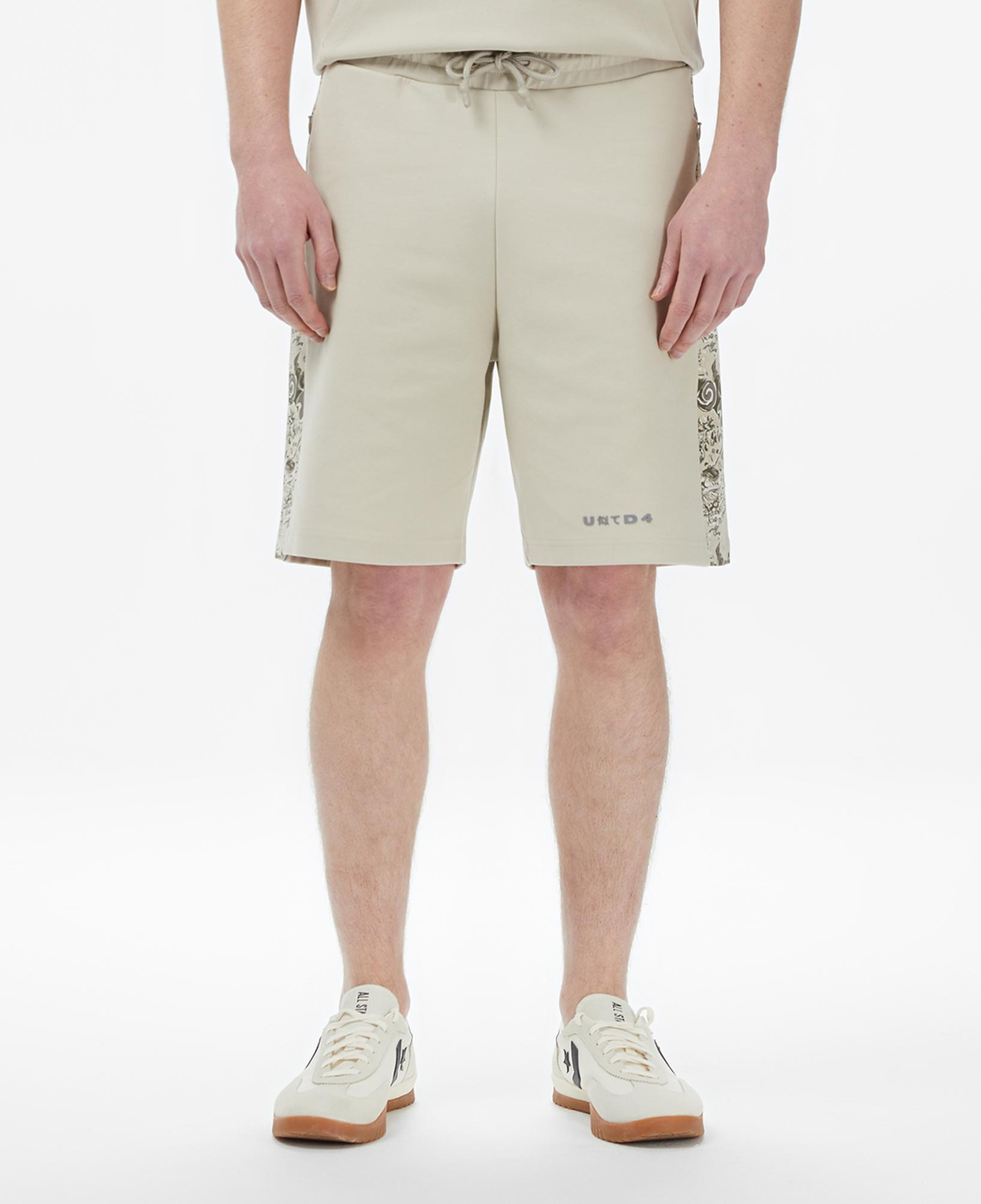 UNITED4 Regular Fit Erkek Krem Şort