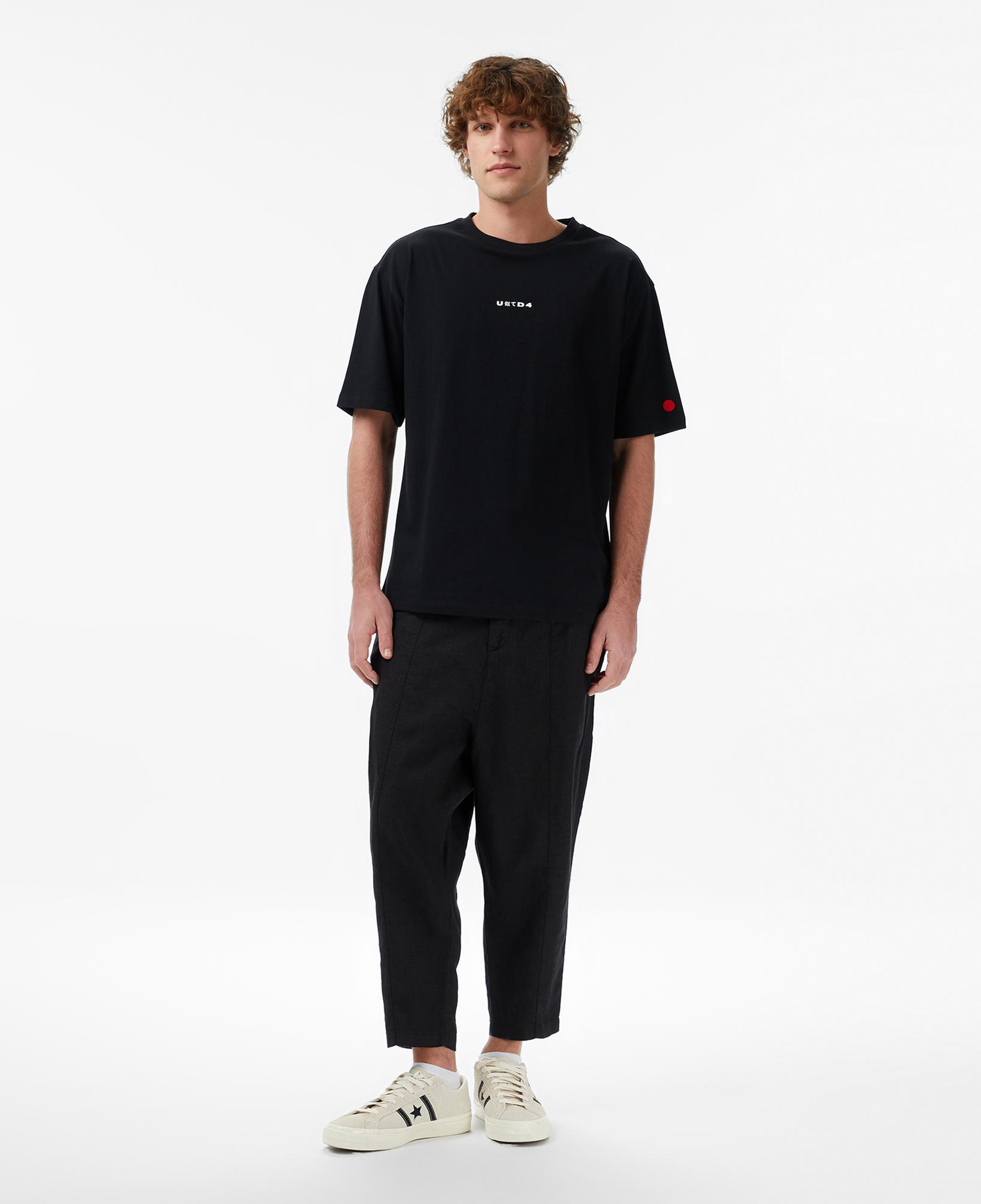 UNITED4 Regular Fit Erkek Siyah T-Shirt
