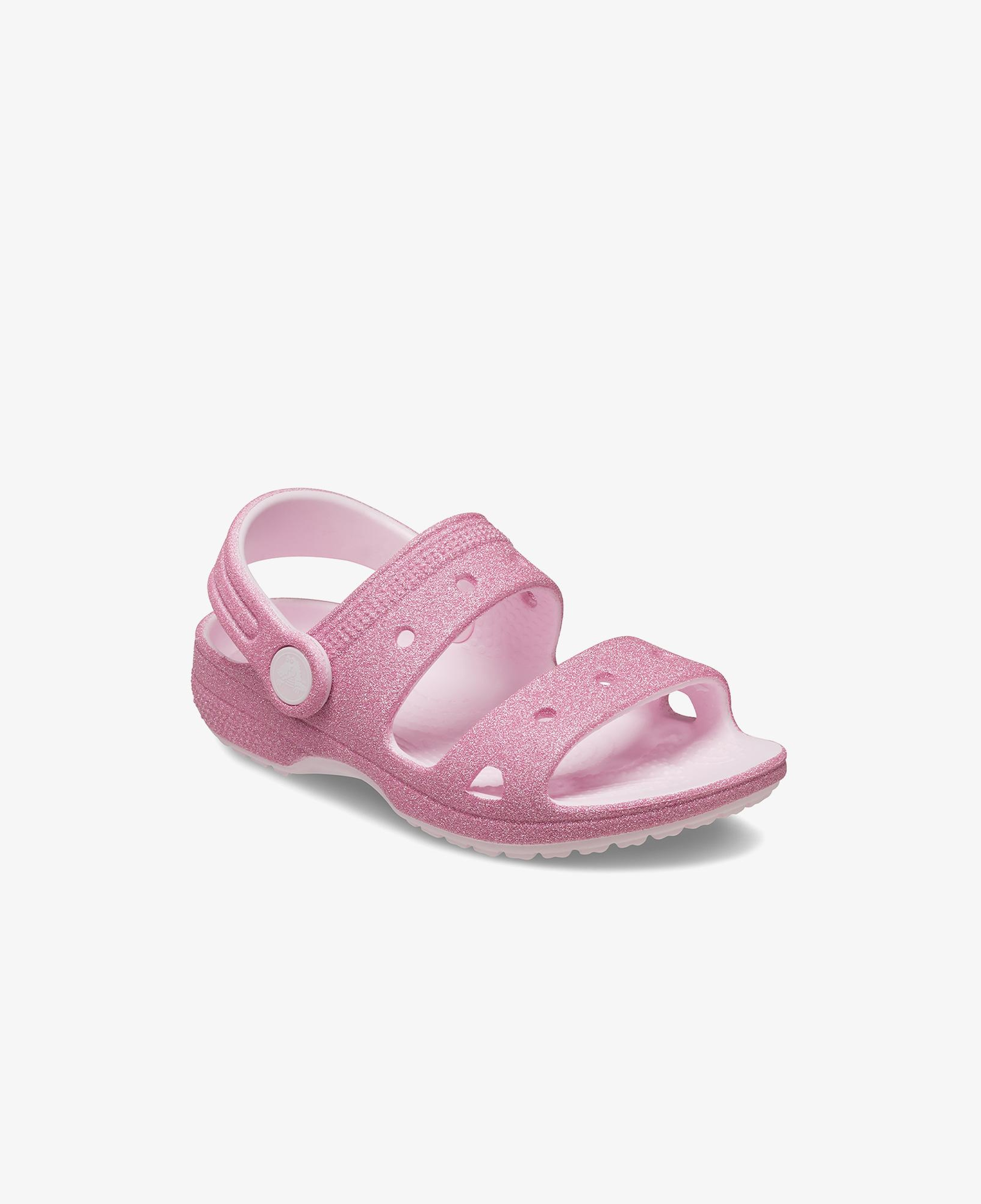 Crocs Classic Glitter Çocuk Pembe Sandalet