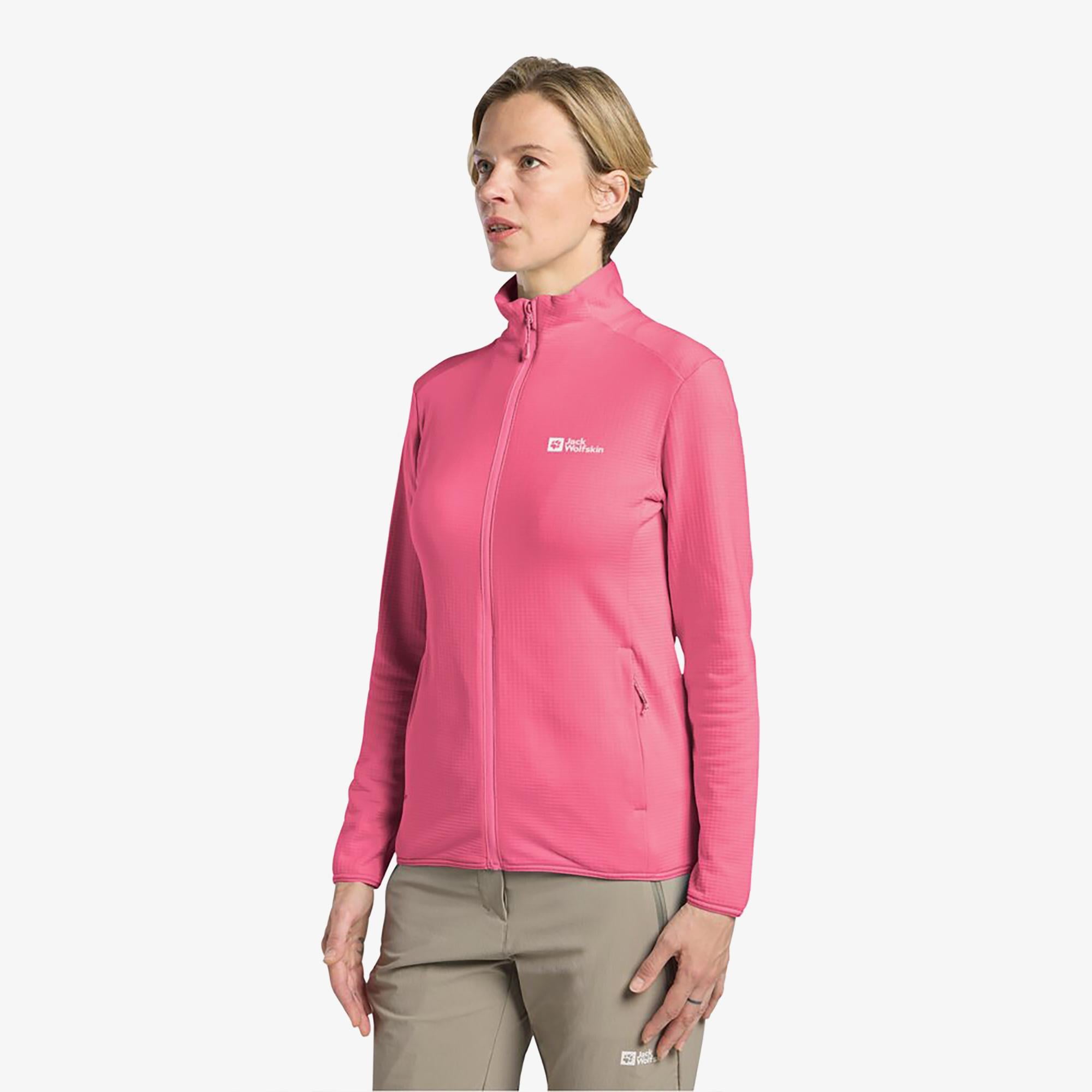 Jack Wolfskin Kolbenberg Full Zipped Kadın Pembe Ceket