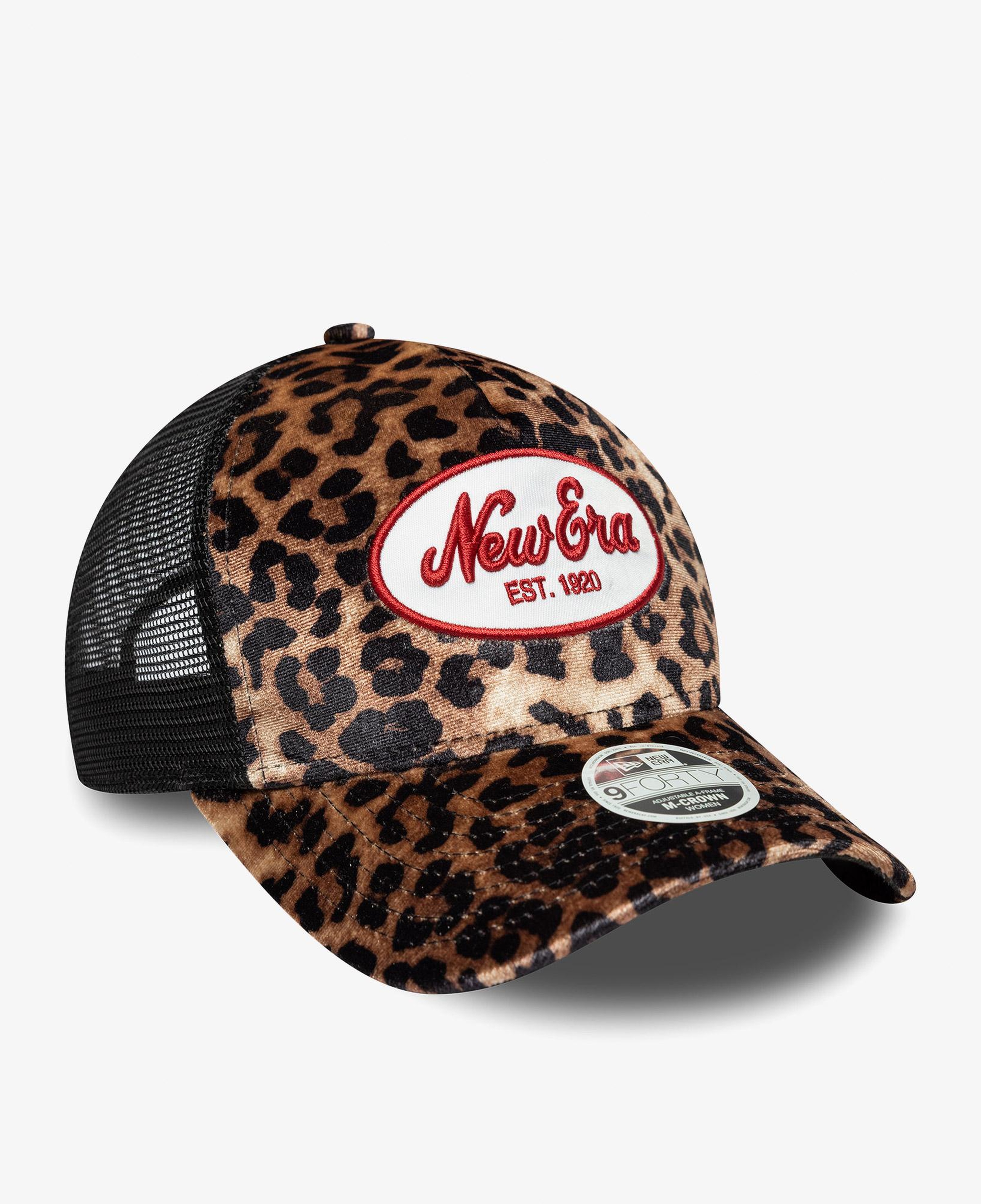 New Era  Leopard Mc Af Trucker Kadın Bej Şapka