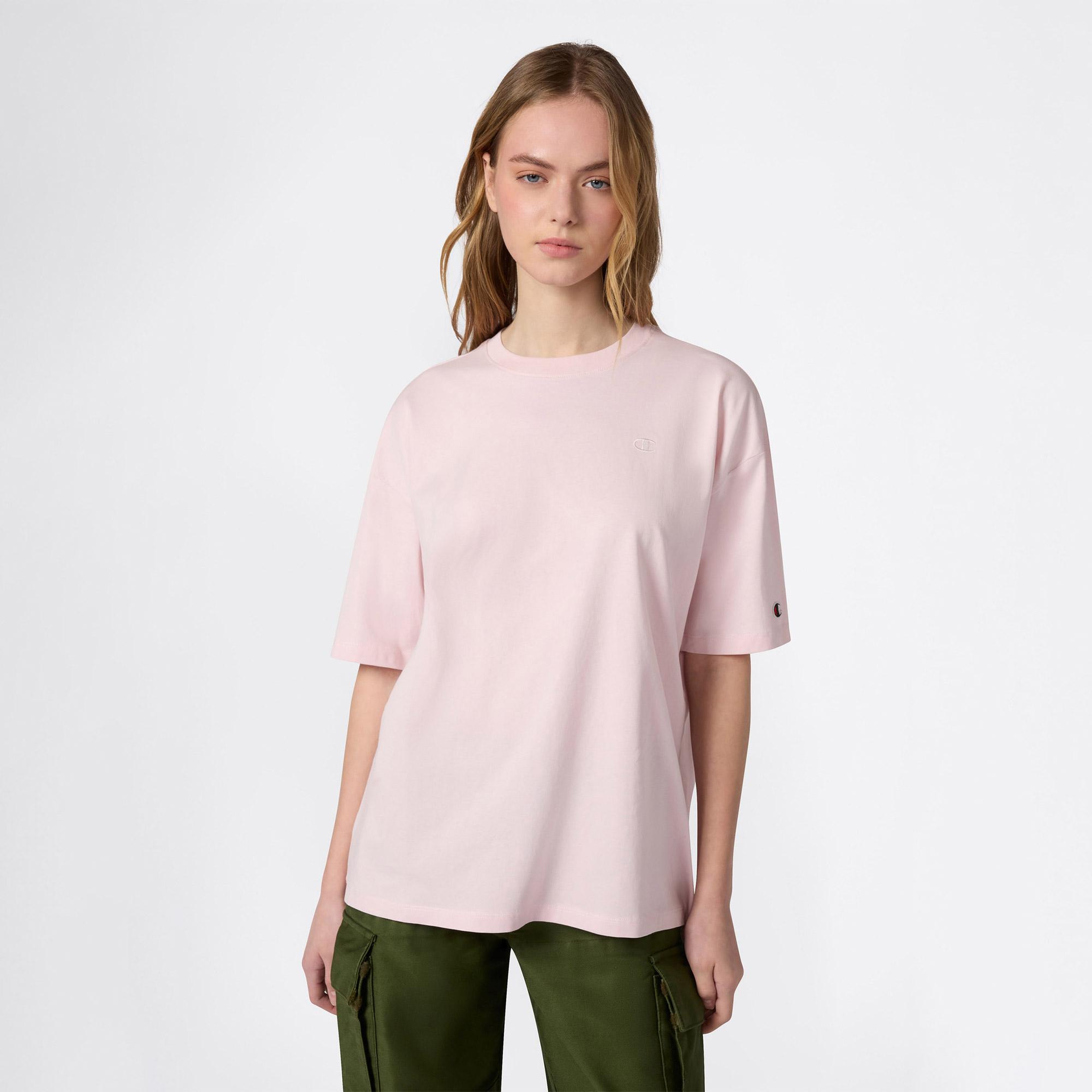 Champion SS Regular Fit Kadın Pembe T-Shirt