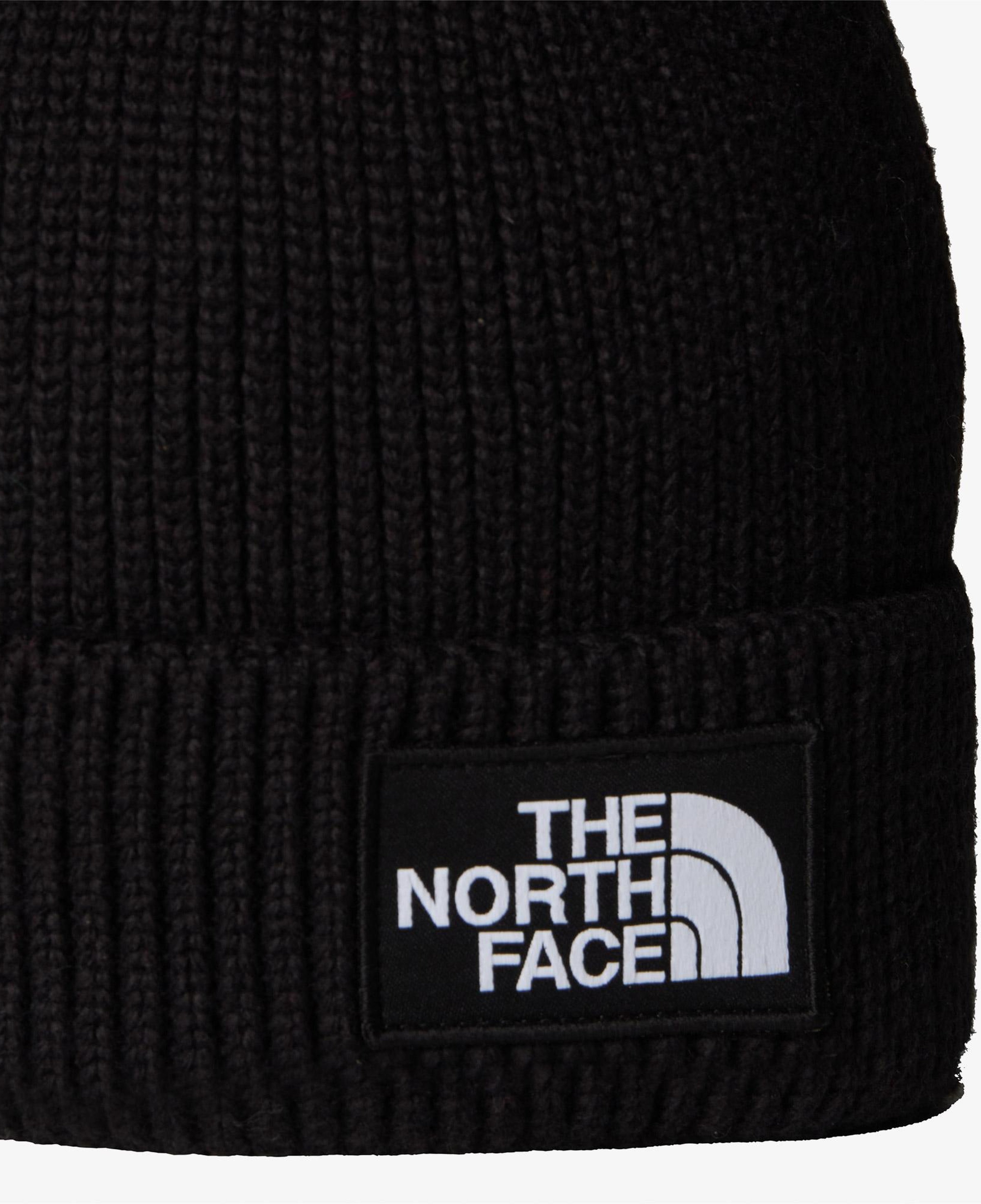 The North Face Logo Box Cuffed Unisex Siyah Bere