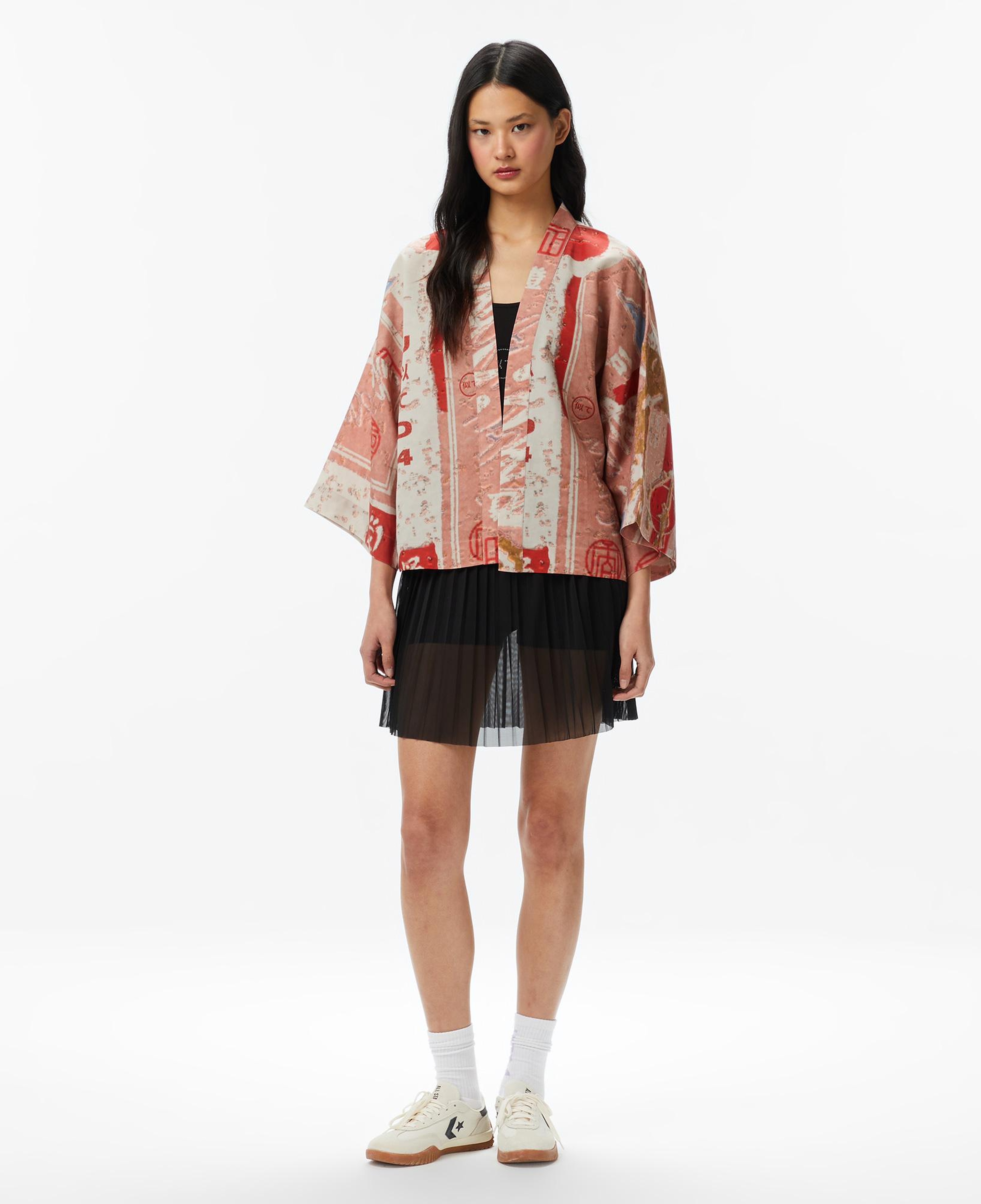 UNITED4 Regular Fit Kadın Krem Kimono