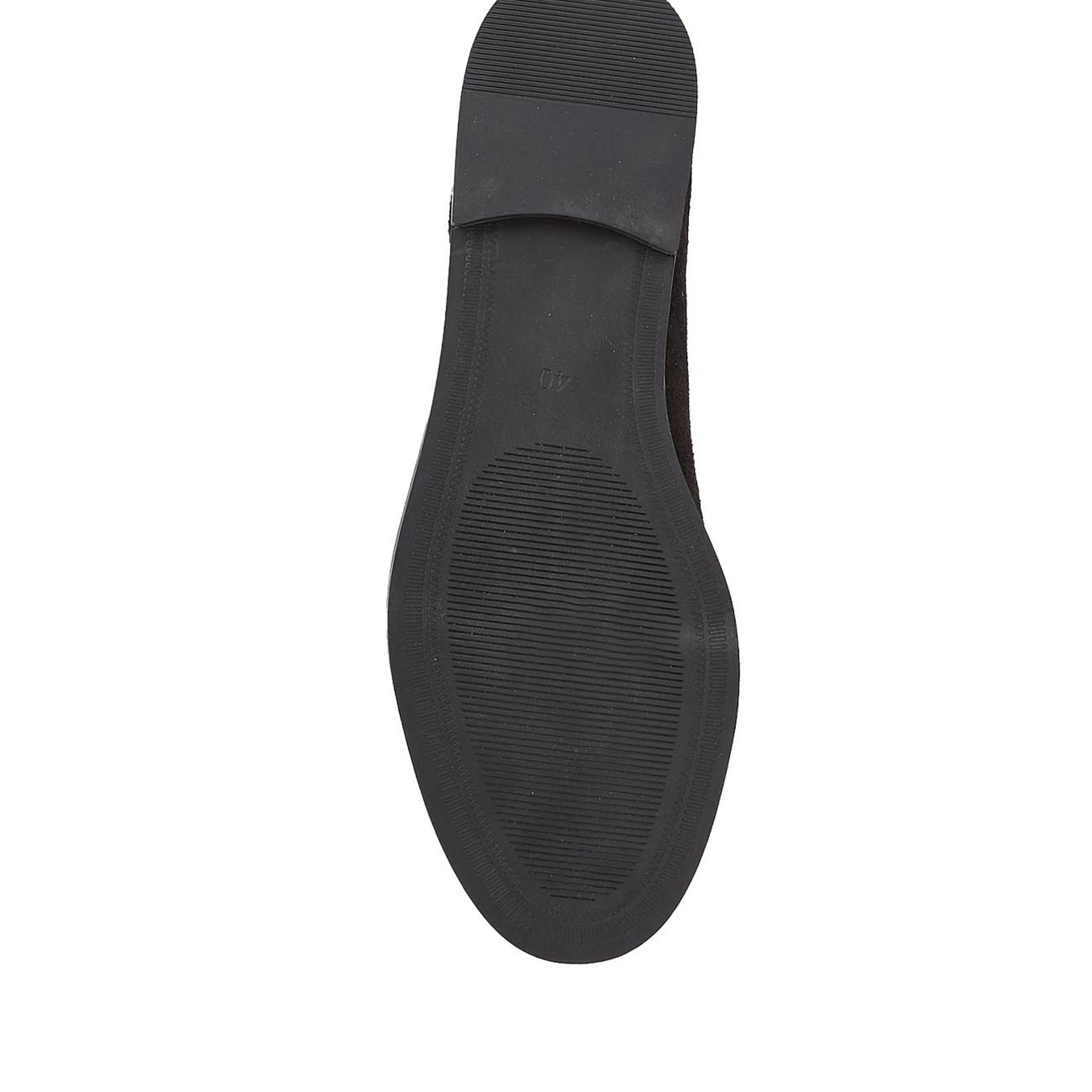 Divarese Kadın Siyah Bantlı Süet Loafer