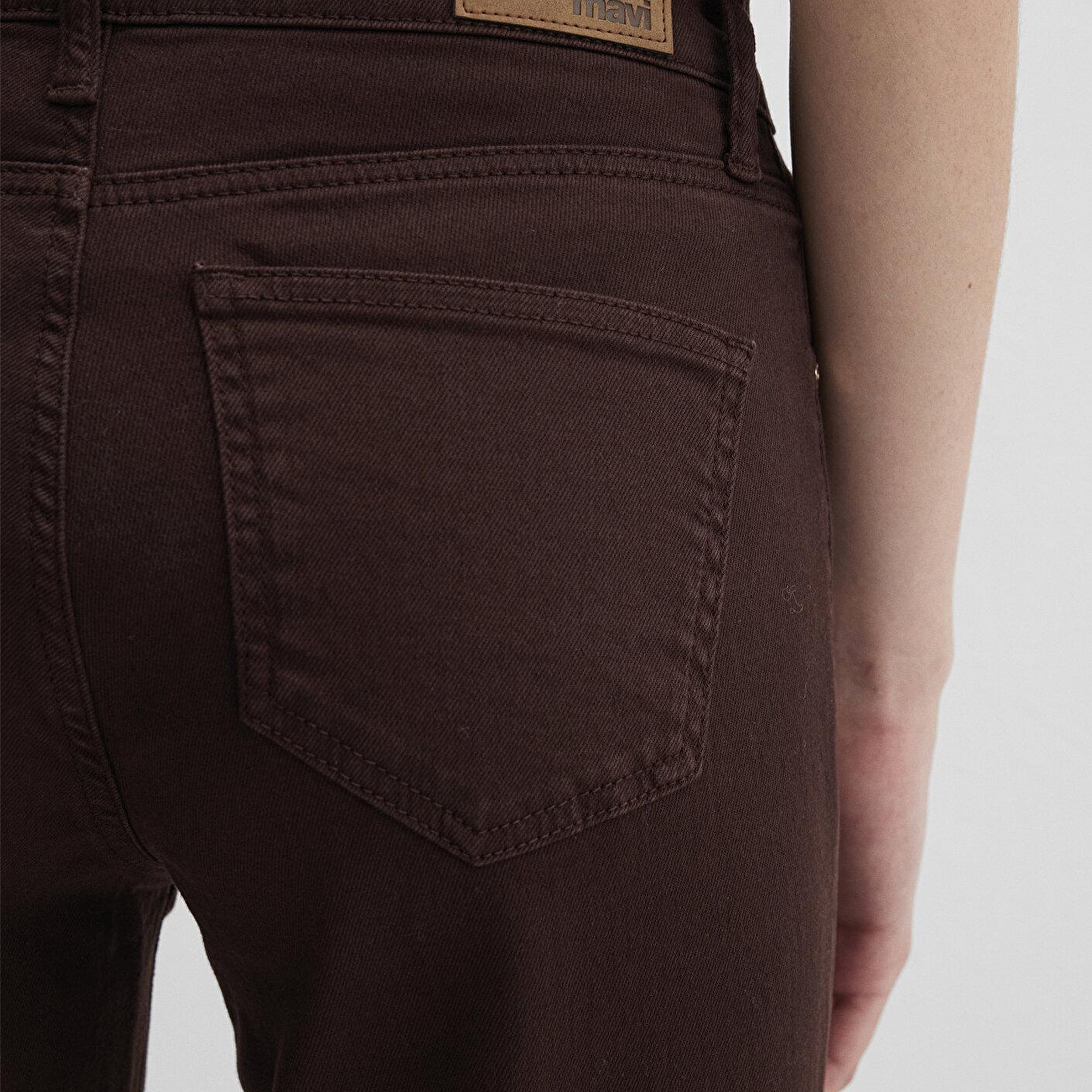 Mavi Molly Everday Kahverengi Renkli Denim Gabardin Pantolon 1013691199
