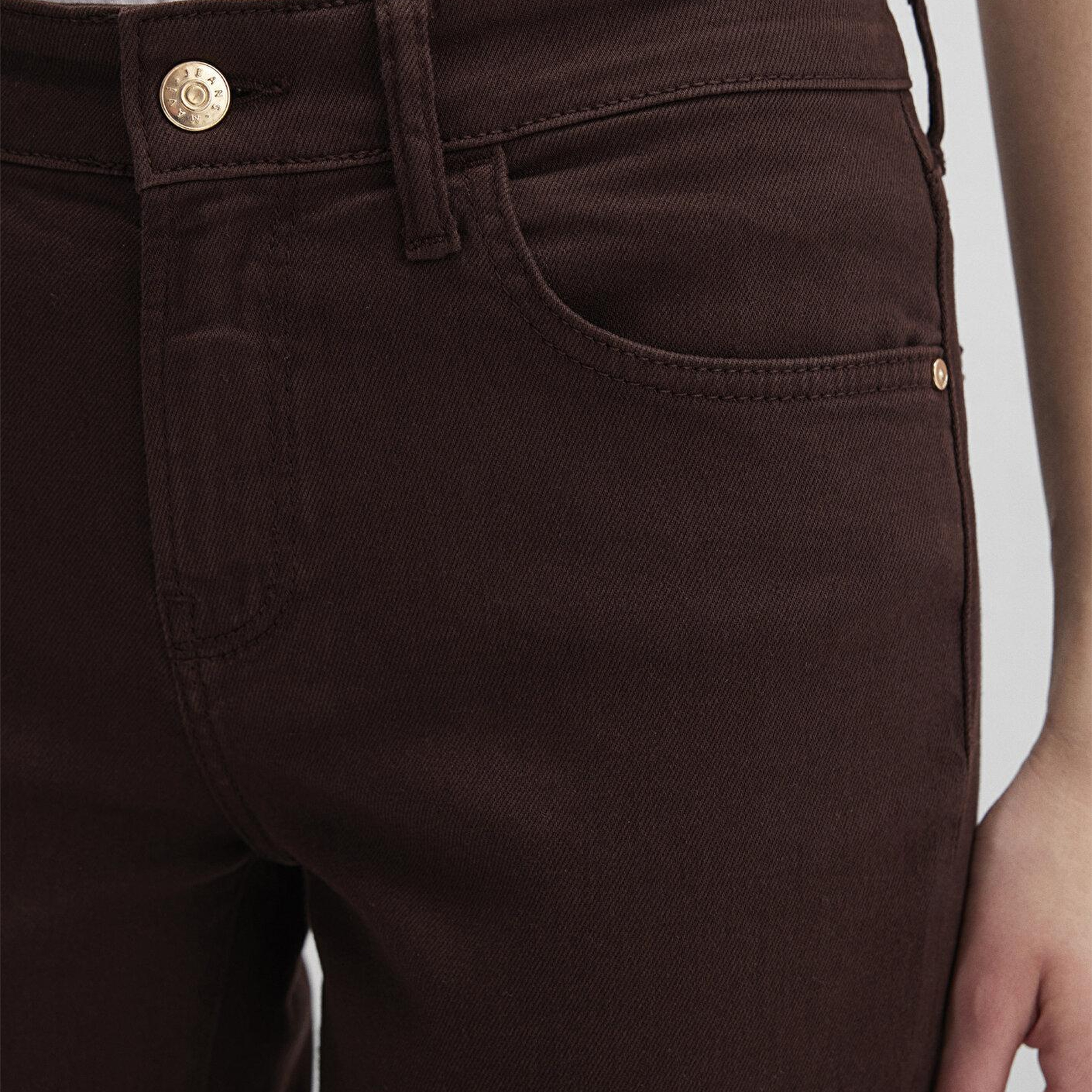 Mavi Molly Everday Kahverengi Renkli Denim Gabardin Pantolon 1013691199
