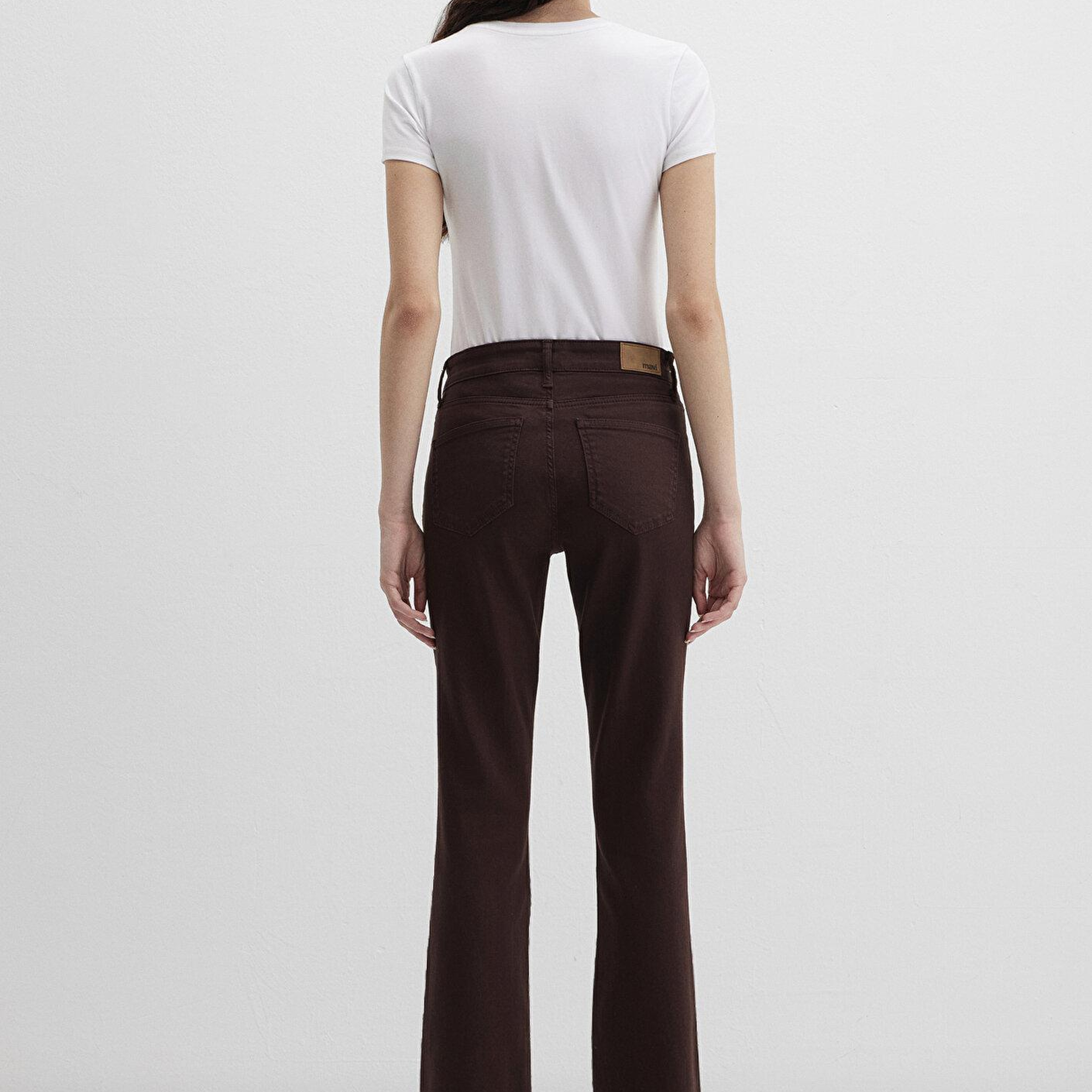 Mavi Molly Everday Kahverengi Renkli Denim Gabardin Pantolon 1013691199
