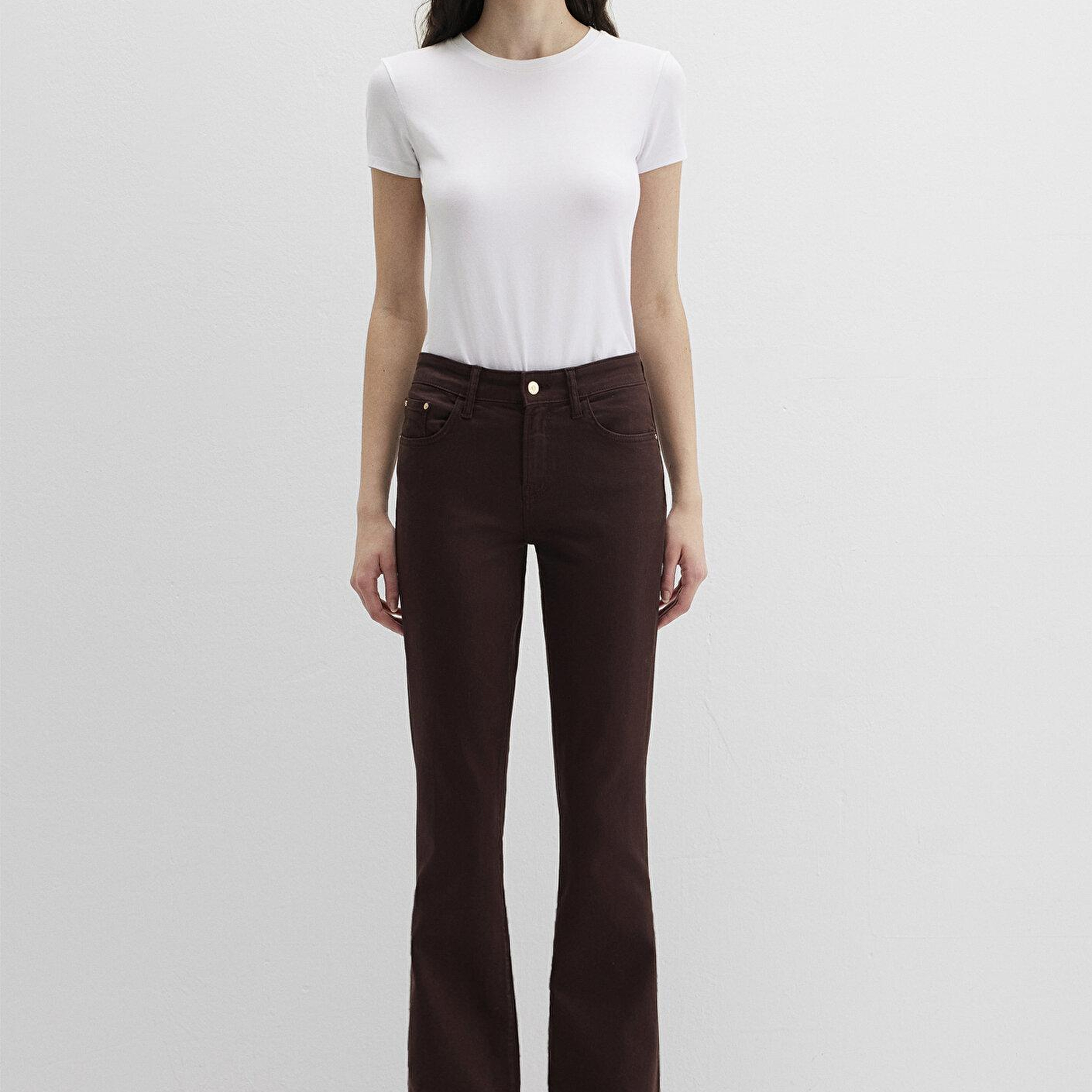 Mavi Molly Everday Kahverengi Renkli Denim Gabardin Pantolon 1013691199
