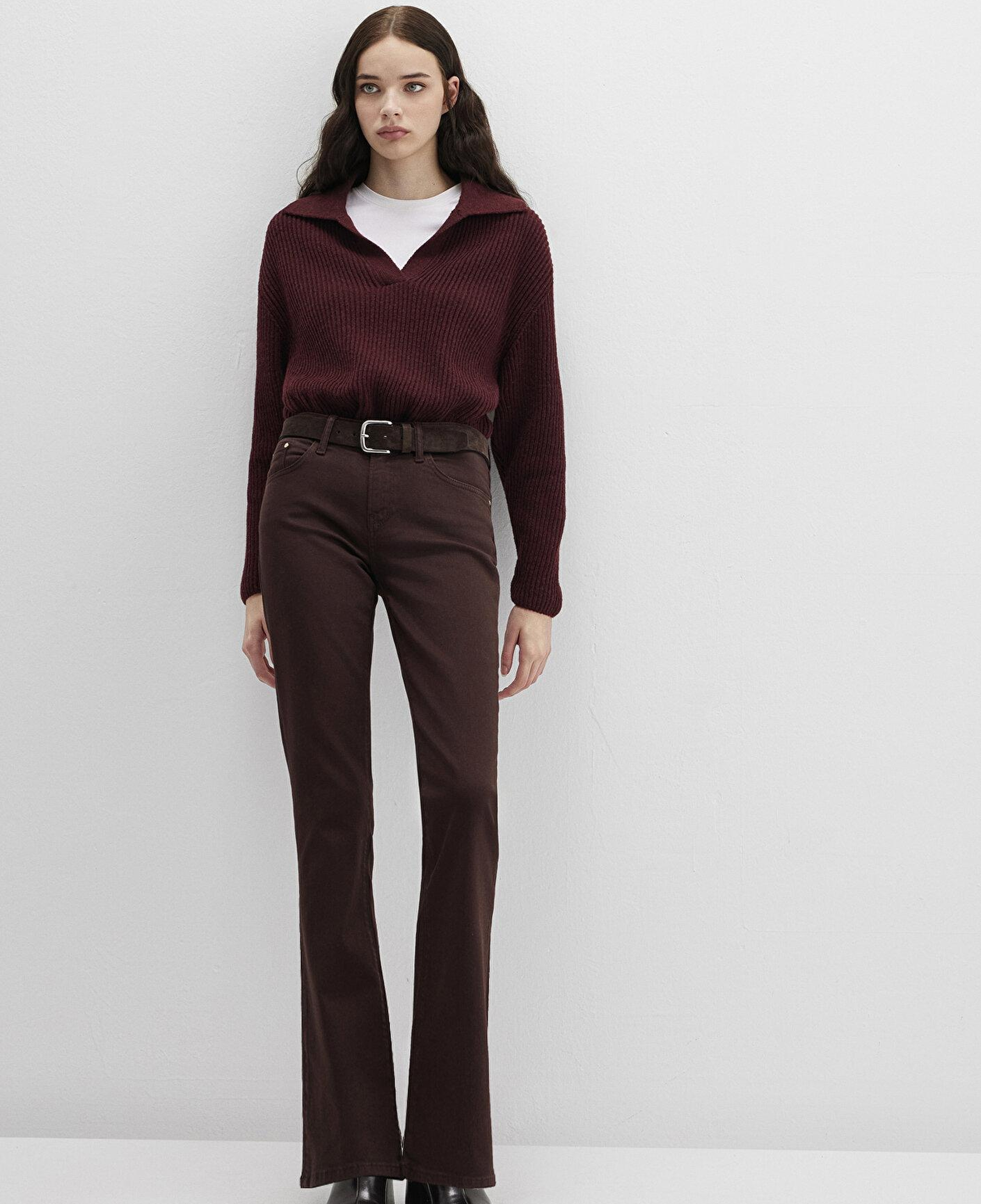 Mavi Molly Everday Kahverengi Renkli Denim Gabardin Pantolon 1013691199