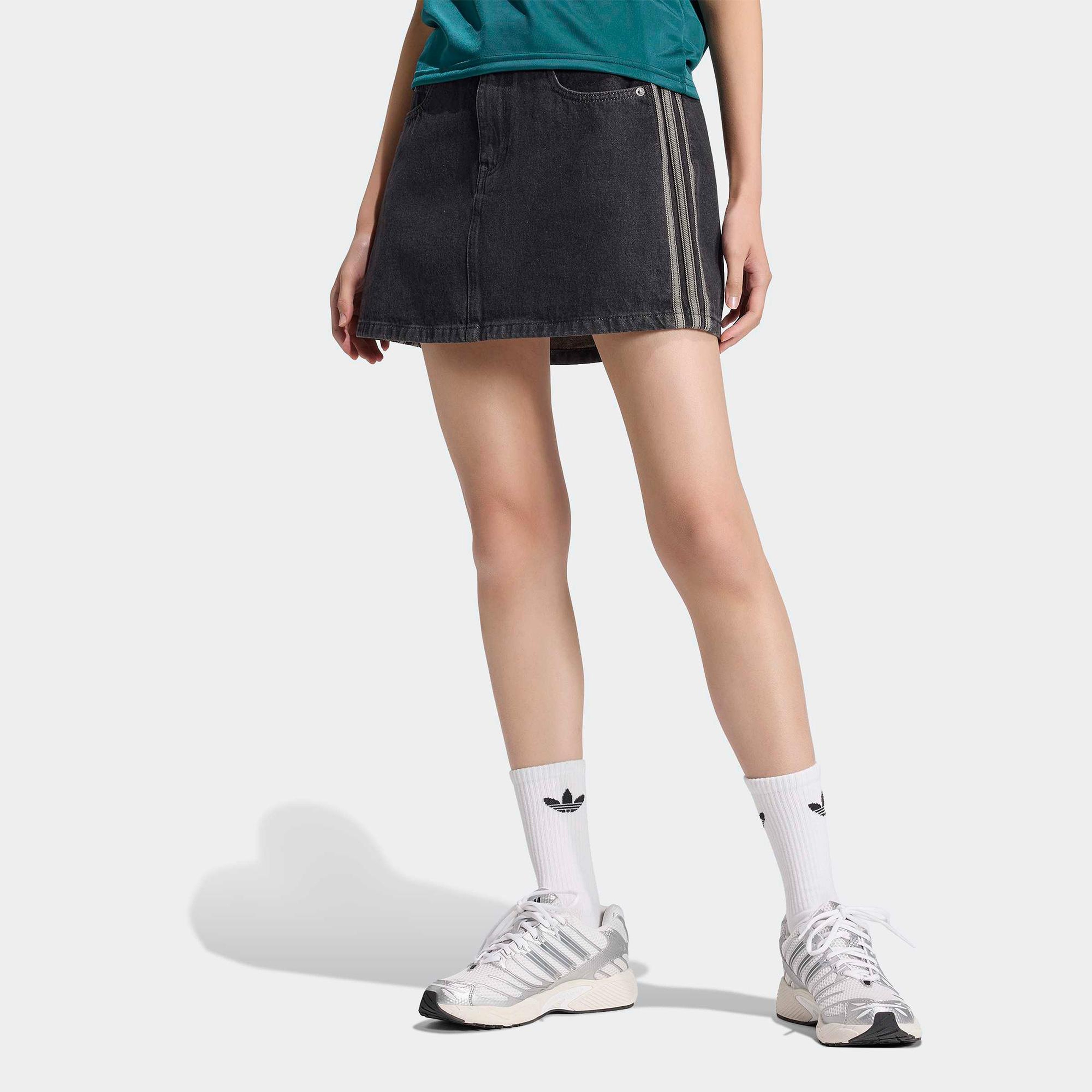 adidas 3-stripes Sk D Kadın Siyah Etek